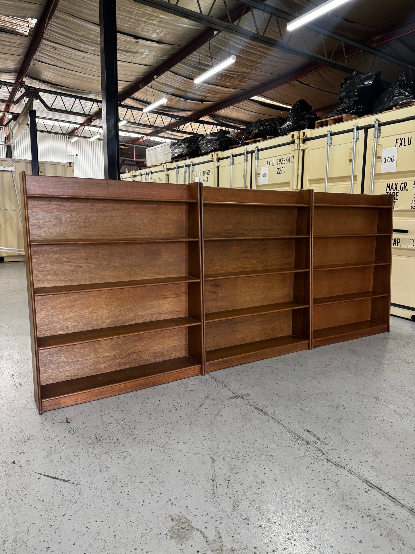Solid Tasmanian Oak Library Bays