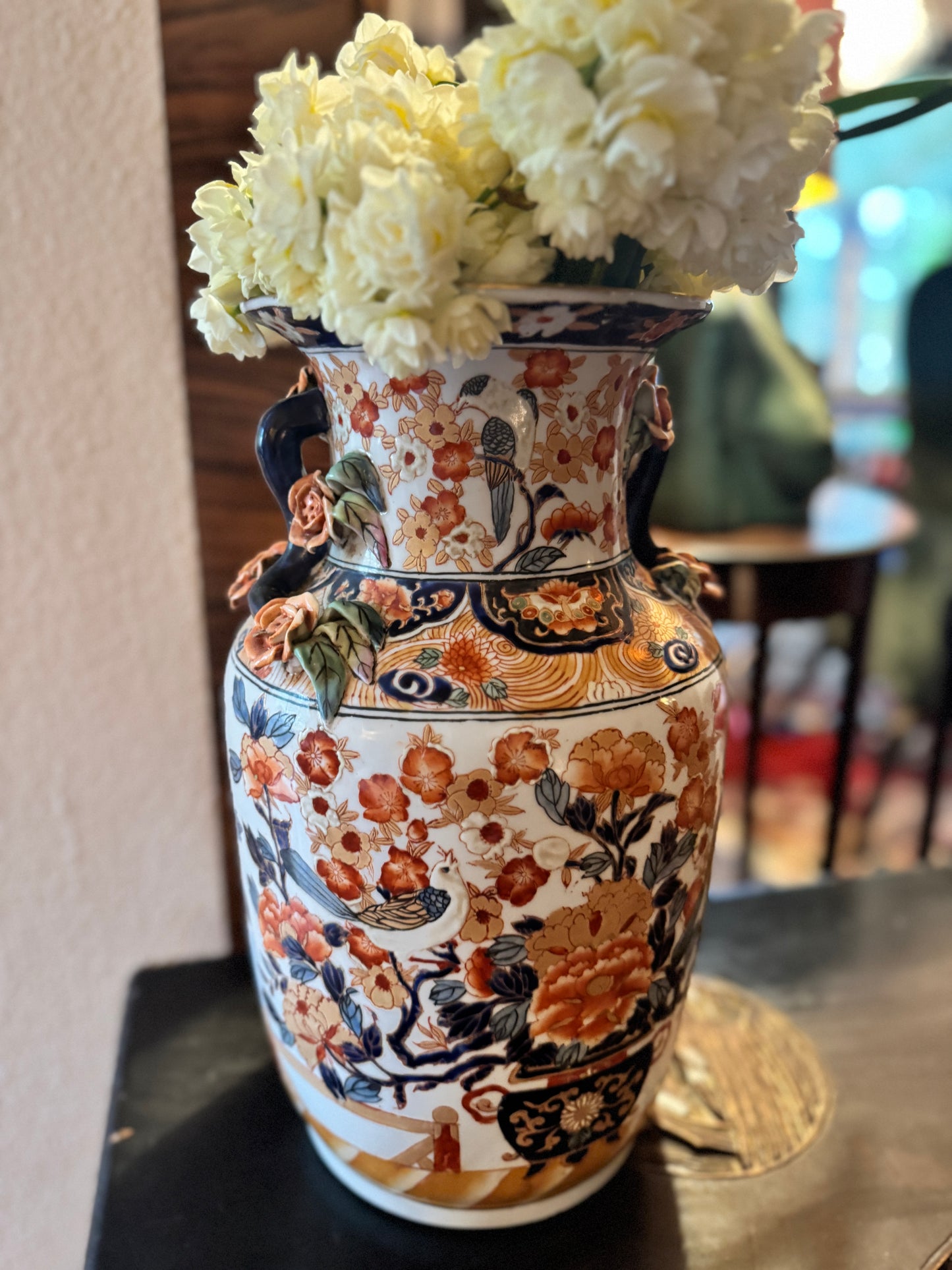 Pair of Japanese porcelain baluster Vases, c1890