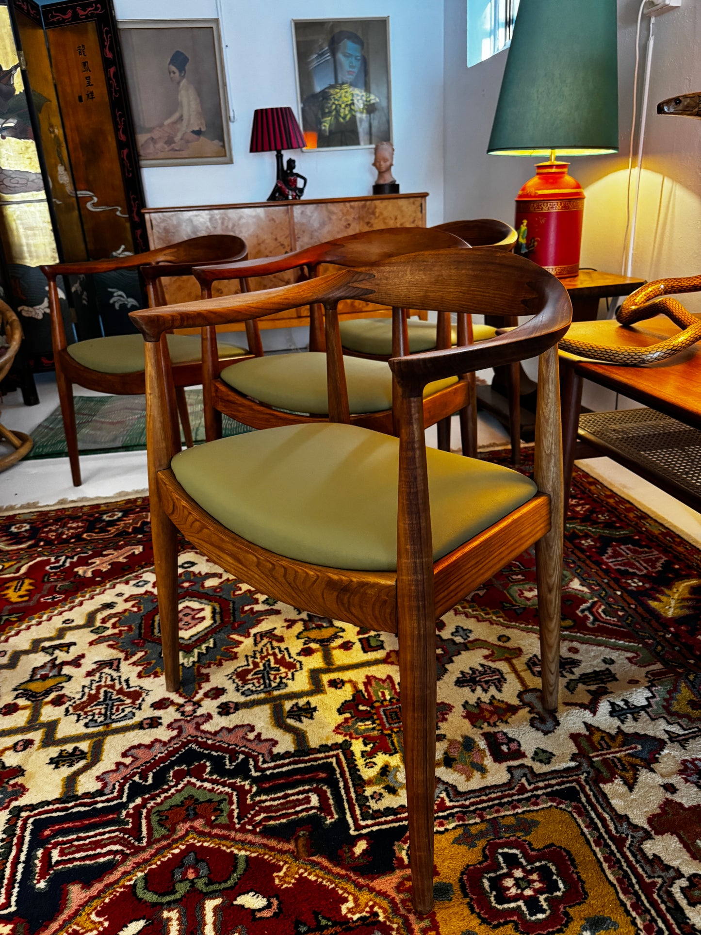 Set of 4 Danish Deluxe “Denmark” Dining Chairs – Australian Made, c.1960s