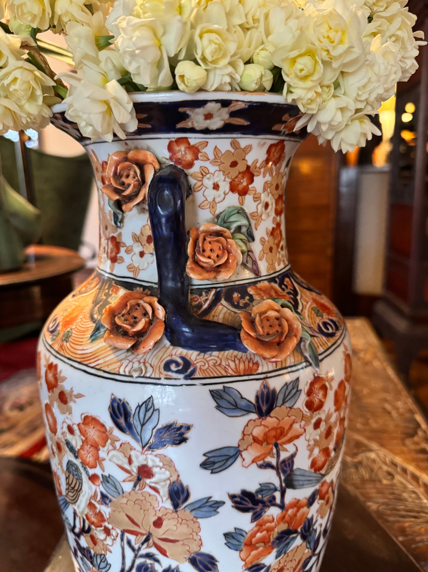 Pair of Japanese porcelain baluster Vases, c1890