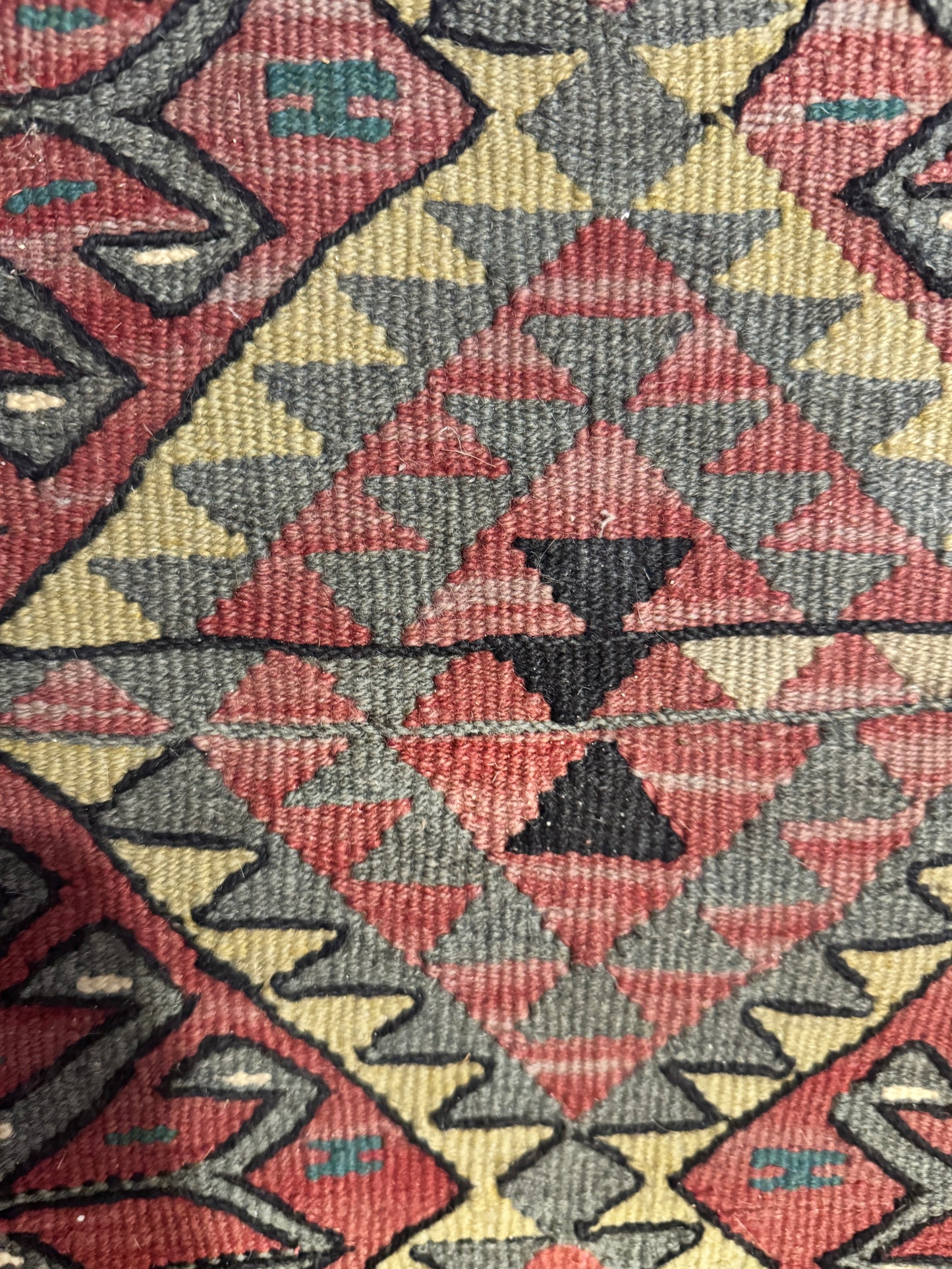 Handwoven Kilim Rug – Double-Sided, 1940-1950