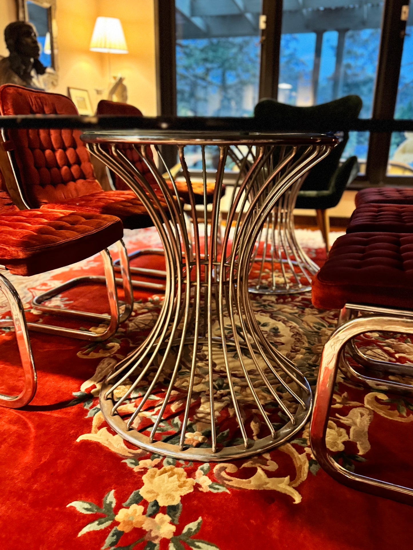 Namco Cantilever Dining Chairs x 6, 1970s