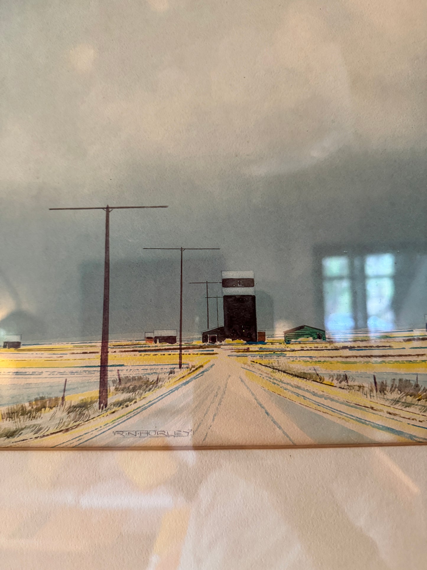 Original watercolour by R.N. Hurley