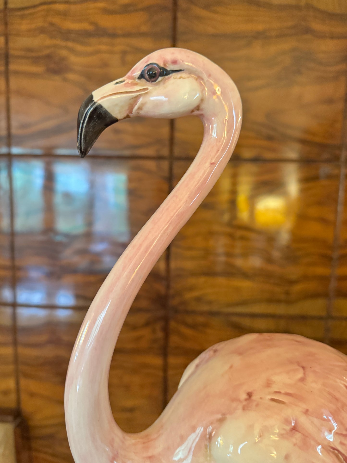 Pair of flamingo figurines by SCAT, Italia