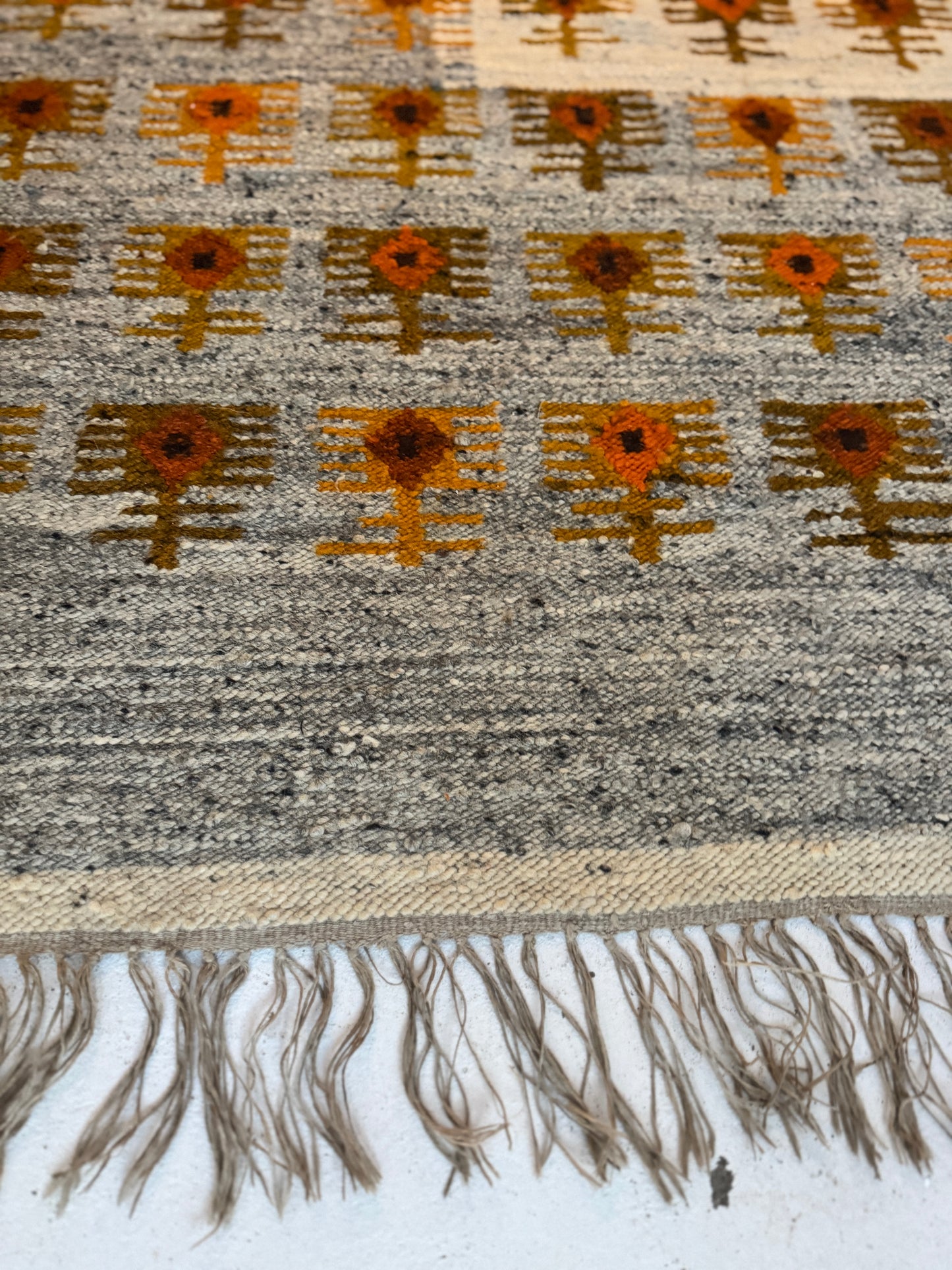 Mid century Swedish Flatweave Rug, 1950-1970s