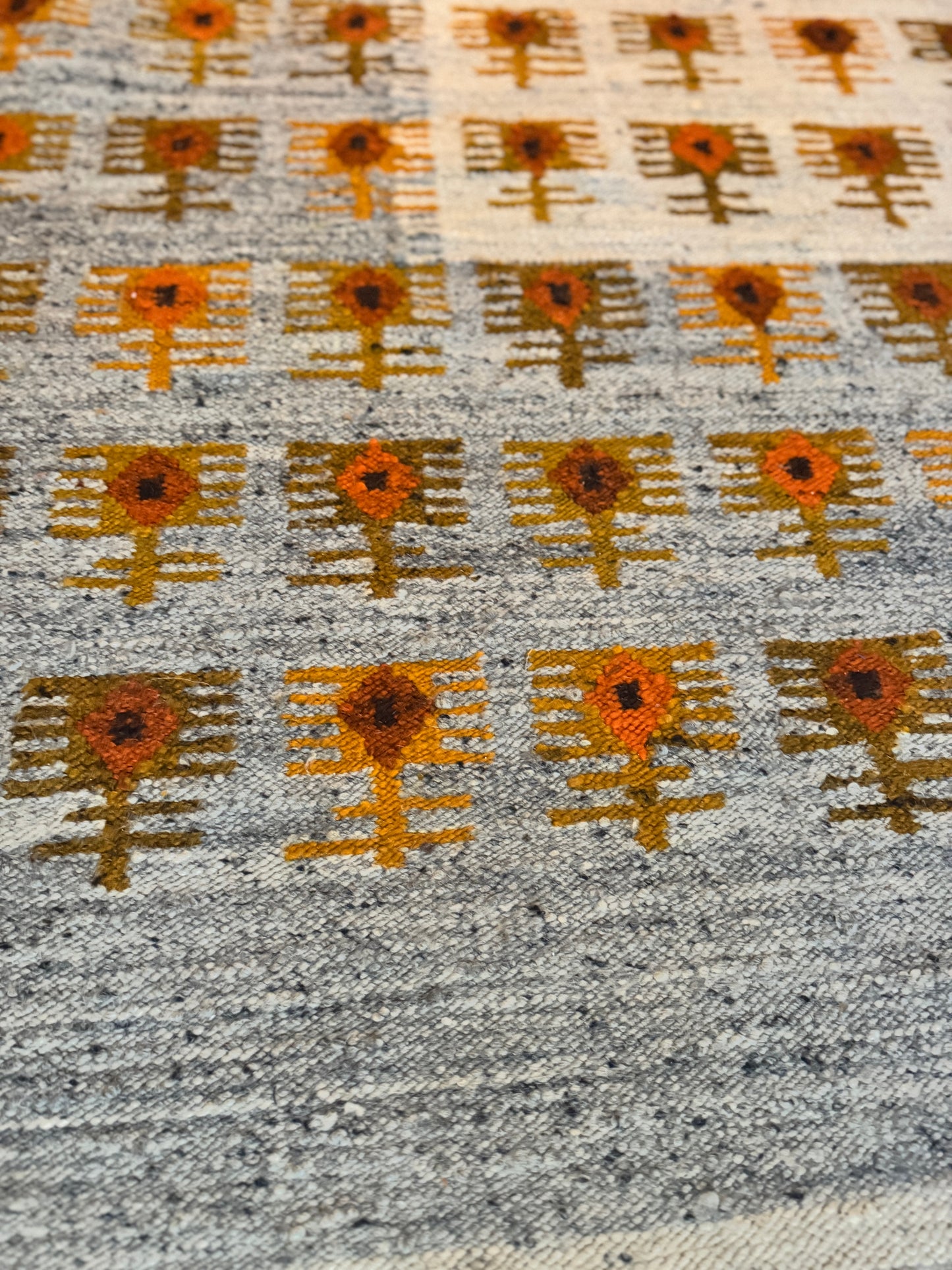 Mid century Swedish Flatweave Rug, 1950-1970s