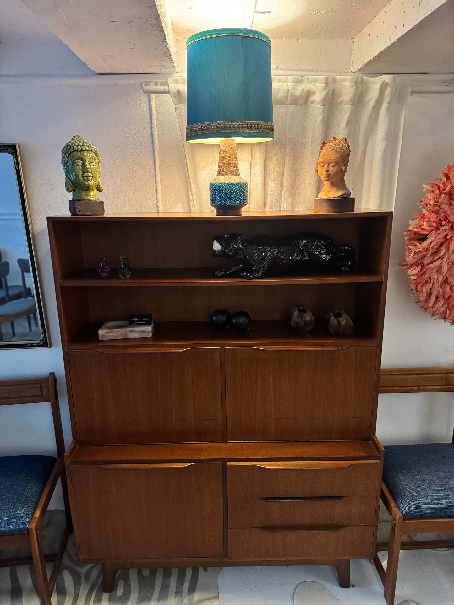Mid Century Noblett Teak Wall Unit