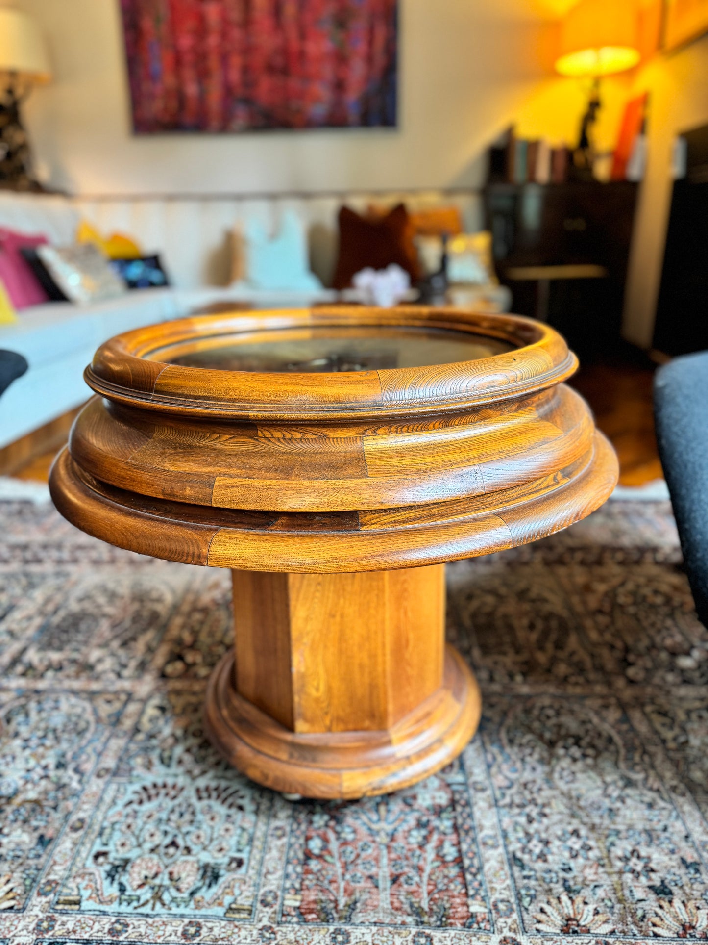 Korean Seisekowa Clock Table, 1970S
