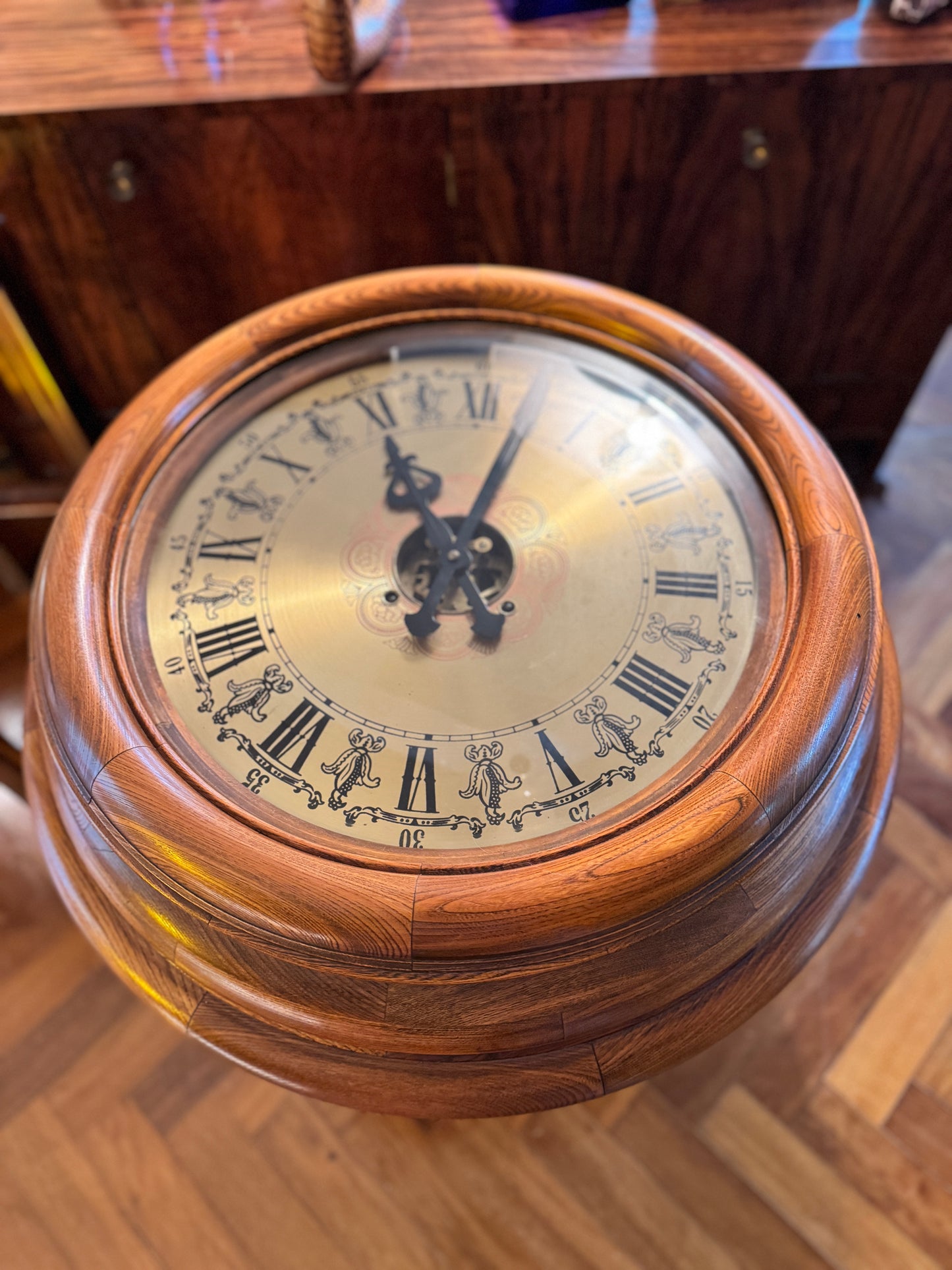 Korean Seisekowa Clock Table, 1970S