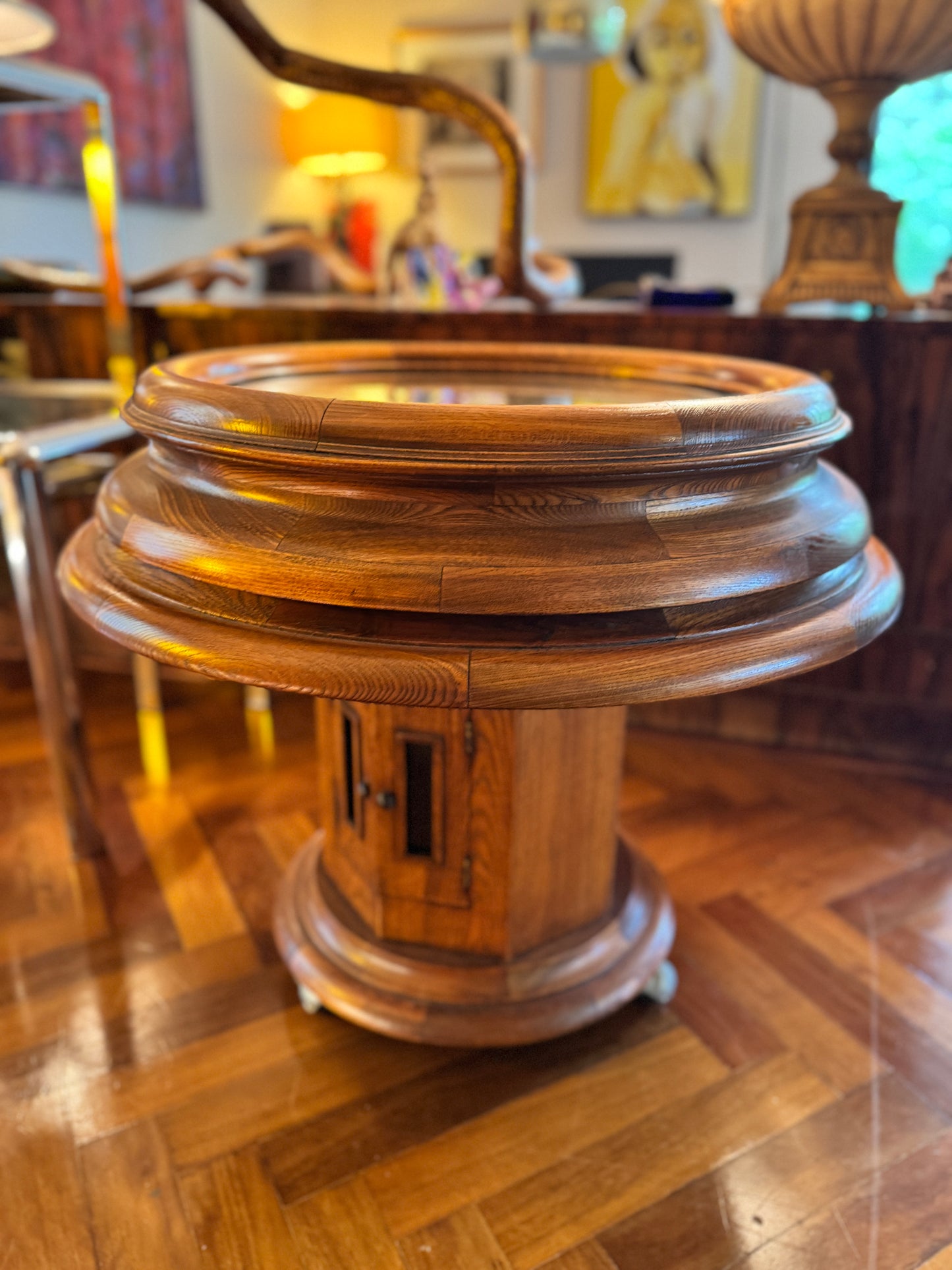 Korean Seisekowa Clock Table, 1970S