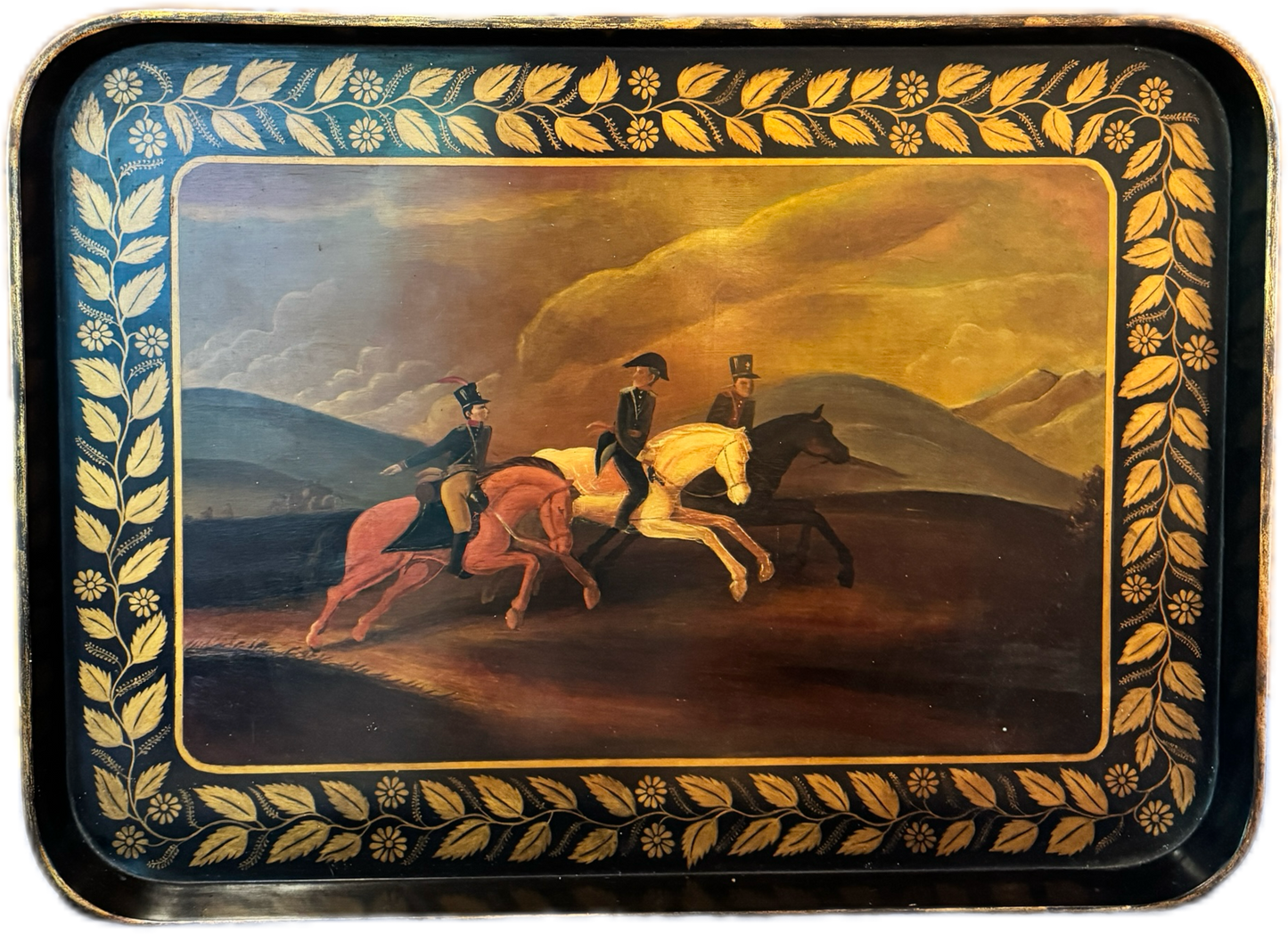 Regency style faux bamboo ebonised wood table