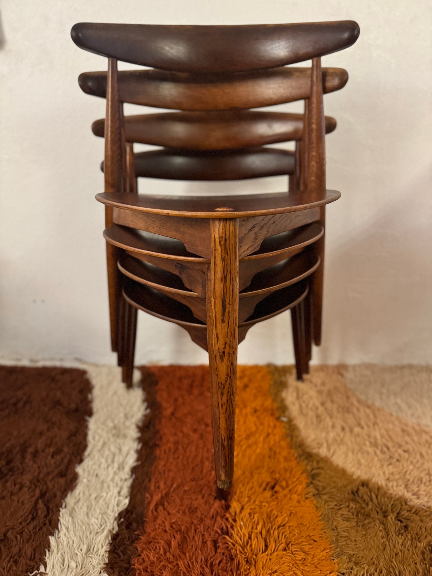 Hans J. Wegner “Heart” Dining Set for Fritz Hansen, 1952