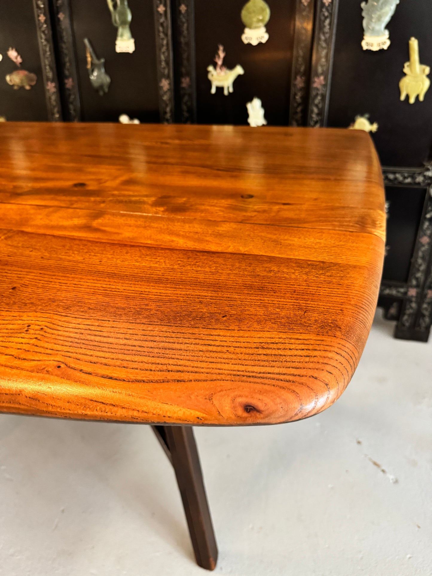 1950s Ercol Blue Label 500 drop leaf dining table