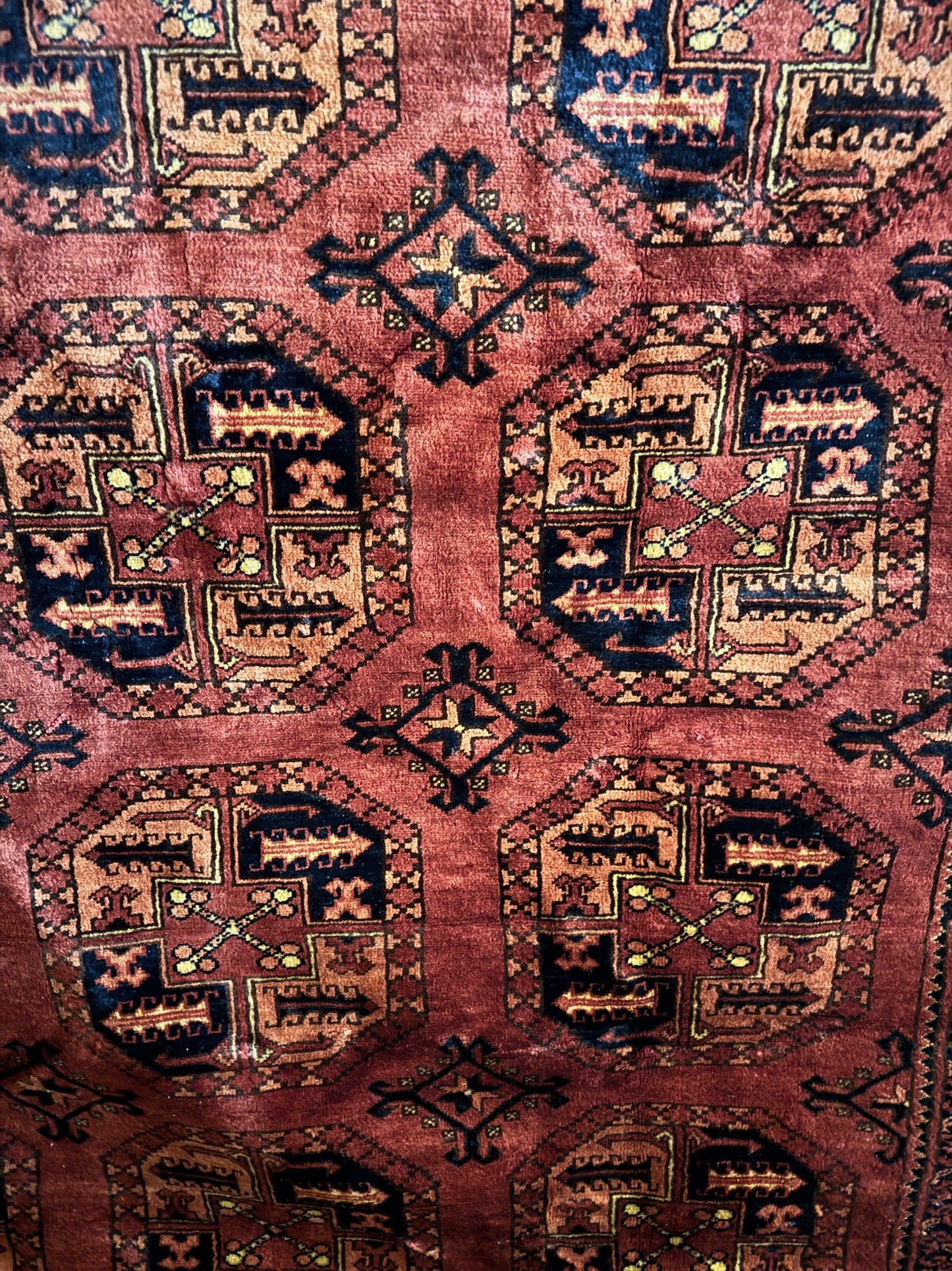 1940s Handwoven Ensari Rug