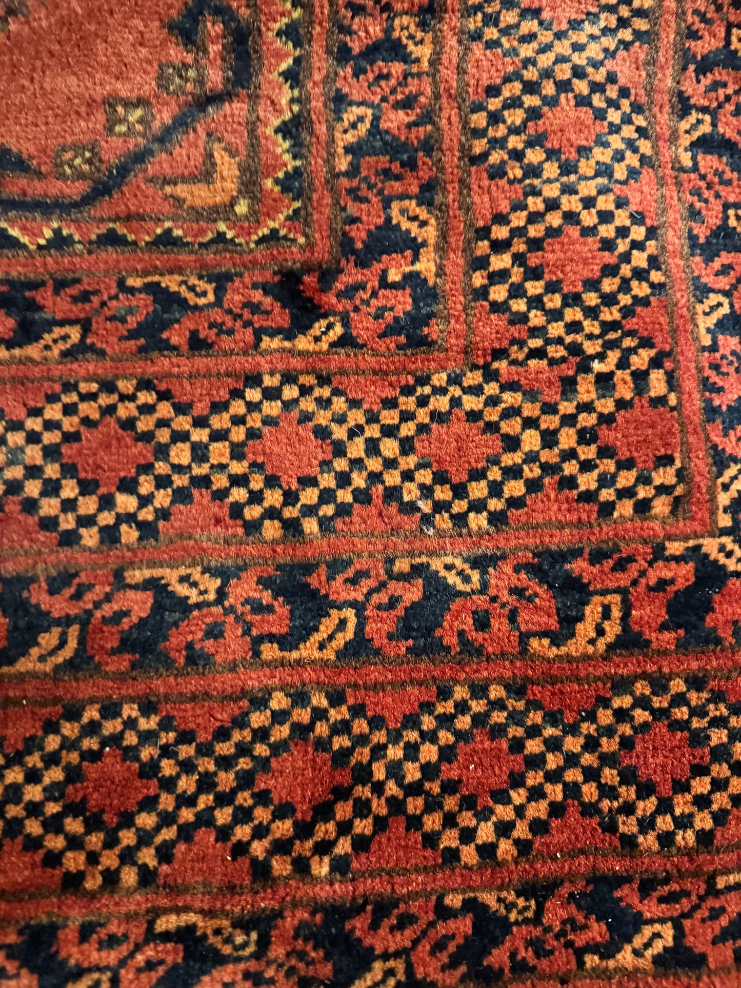 1940s Handwoven Ensari Rug