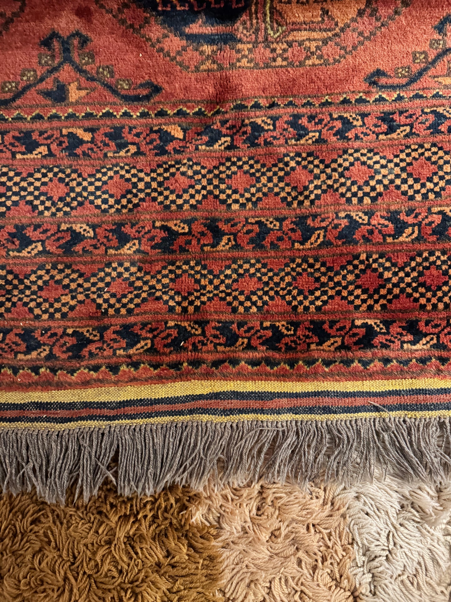 1940s Handwoven Ensari Rug