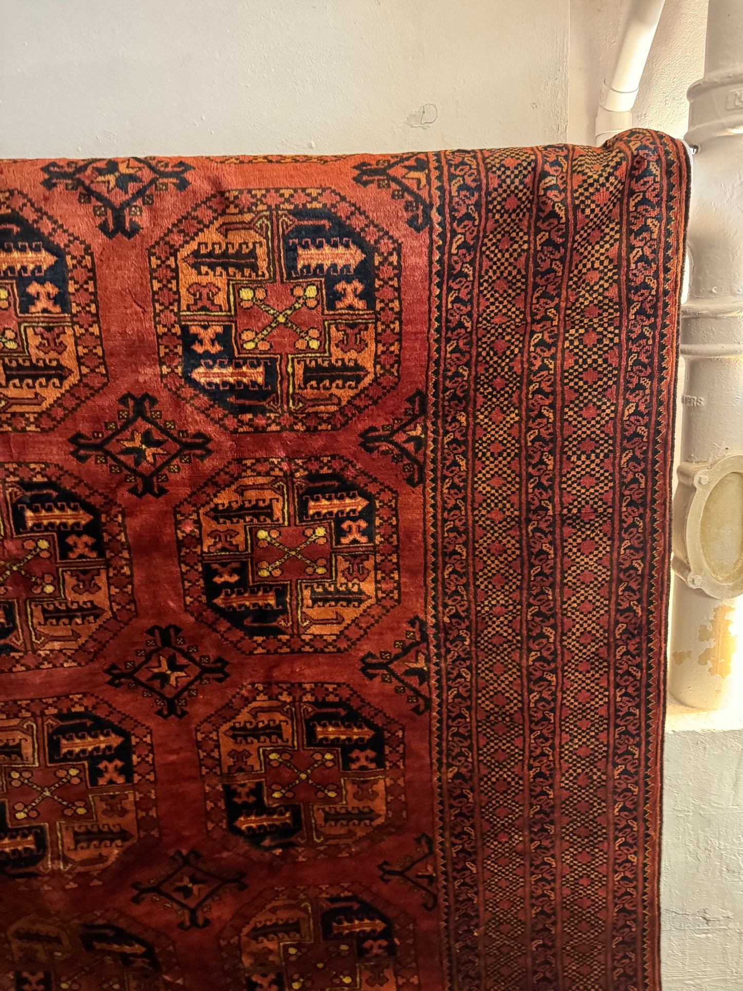 1940s Handwoven Ensari Rug