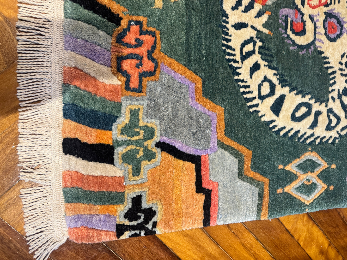 Vintage Tibetan Tiger rug
