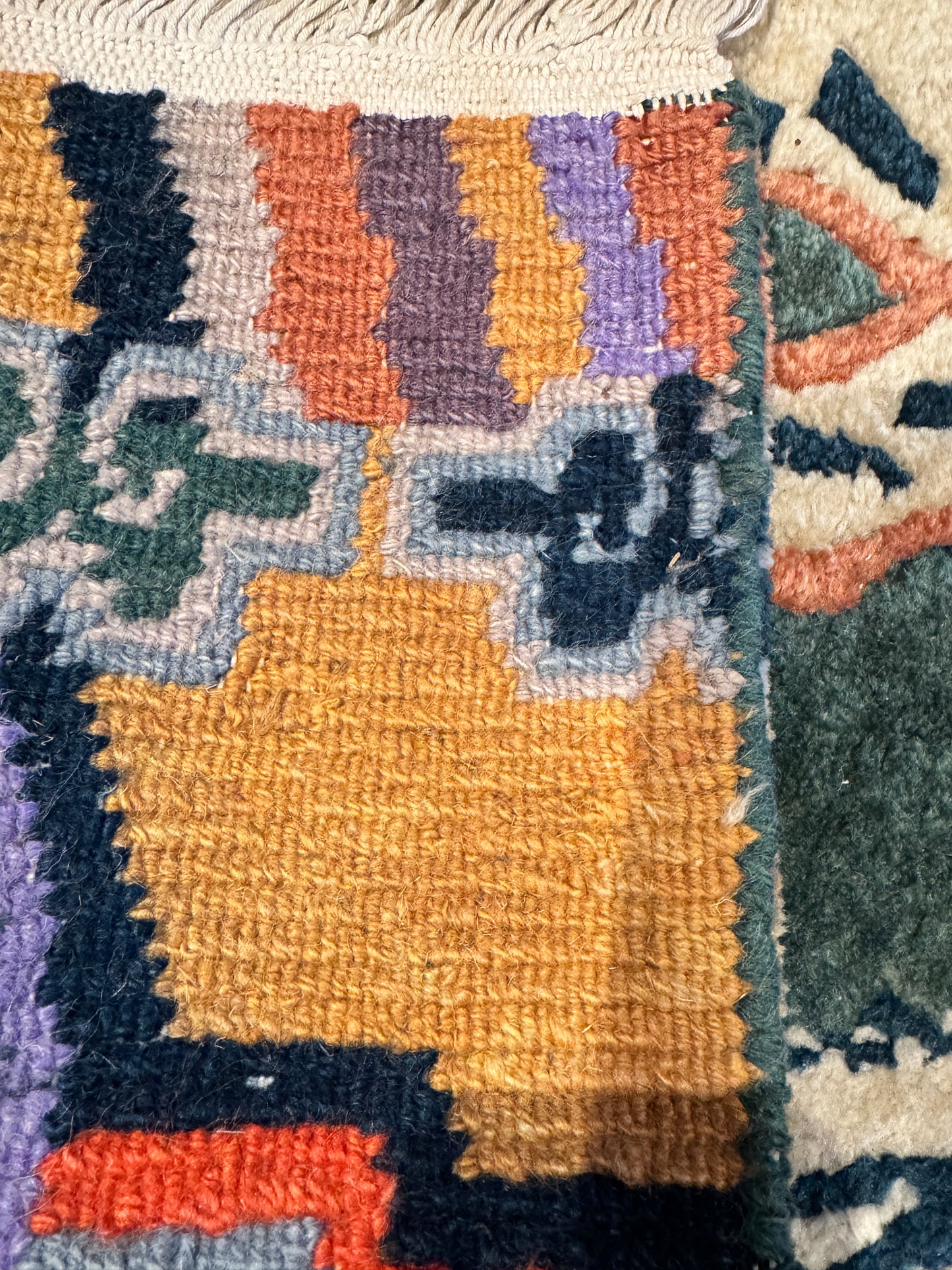 Vintage Tibetan Tiger rug