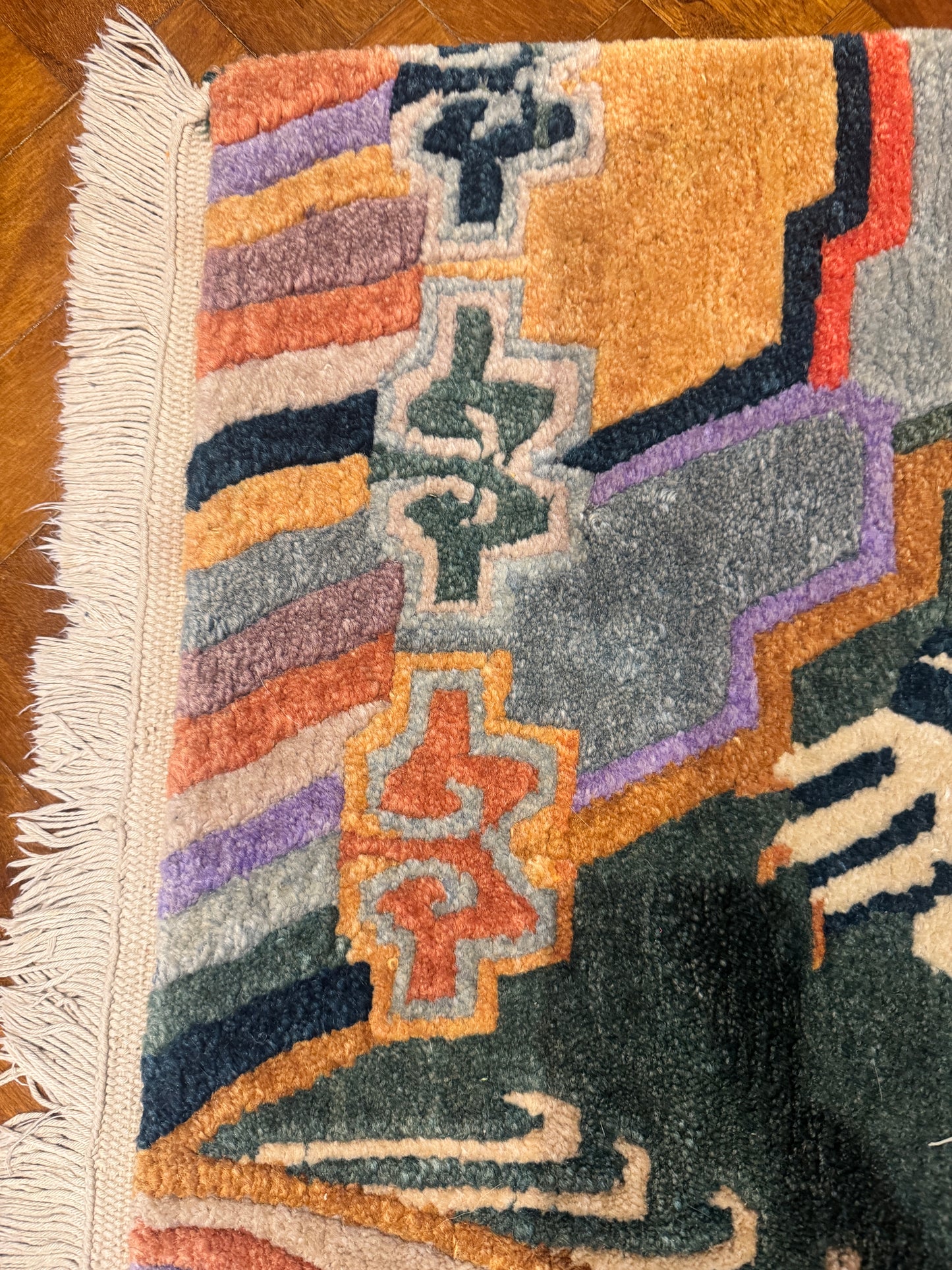 Vintage Tibetan Tiger rug