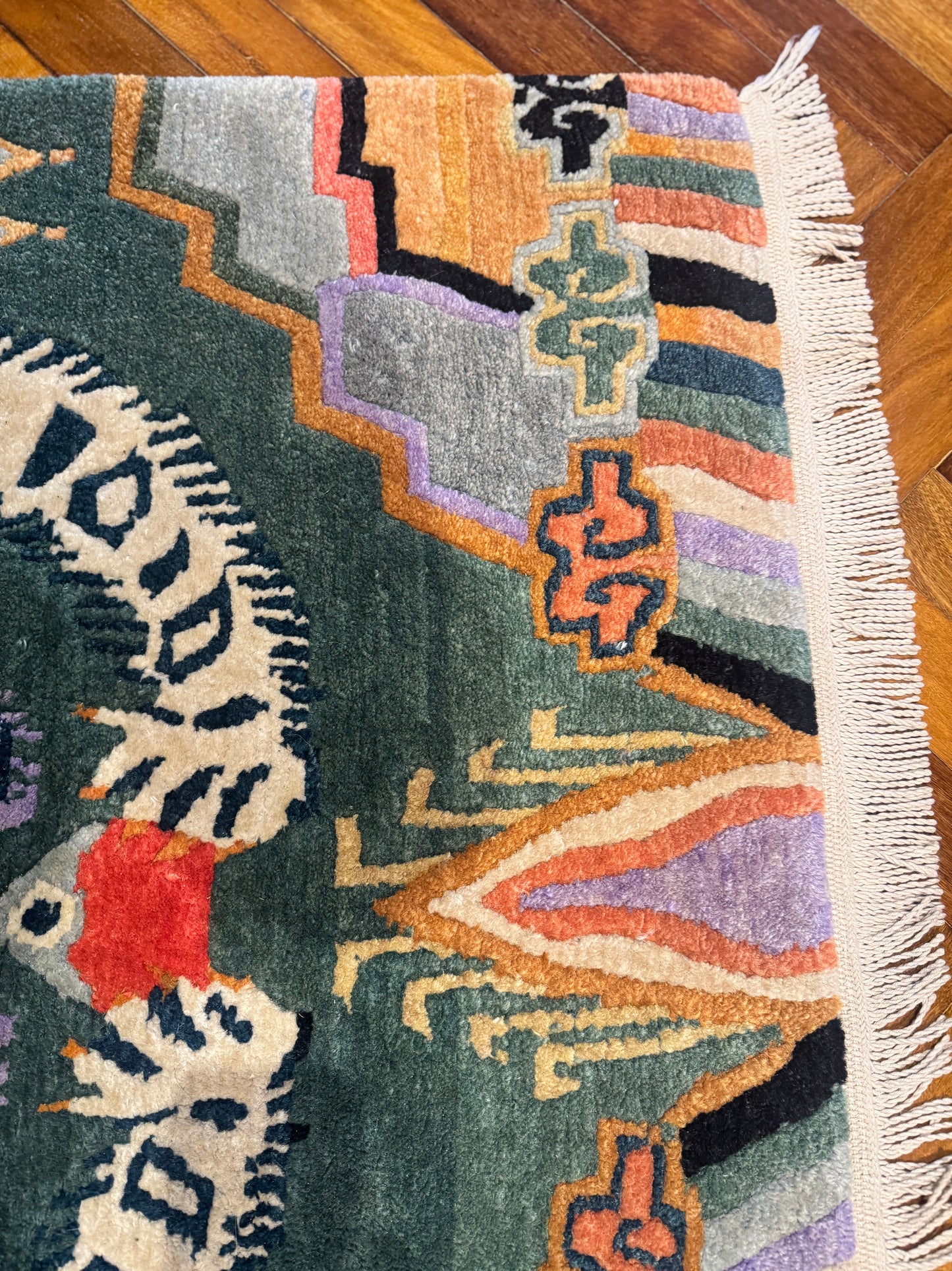 Vintage Tibetan Tiger rug