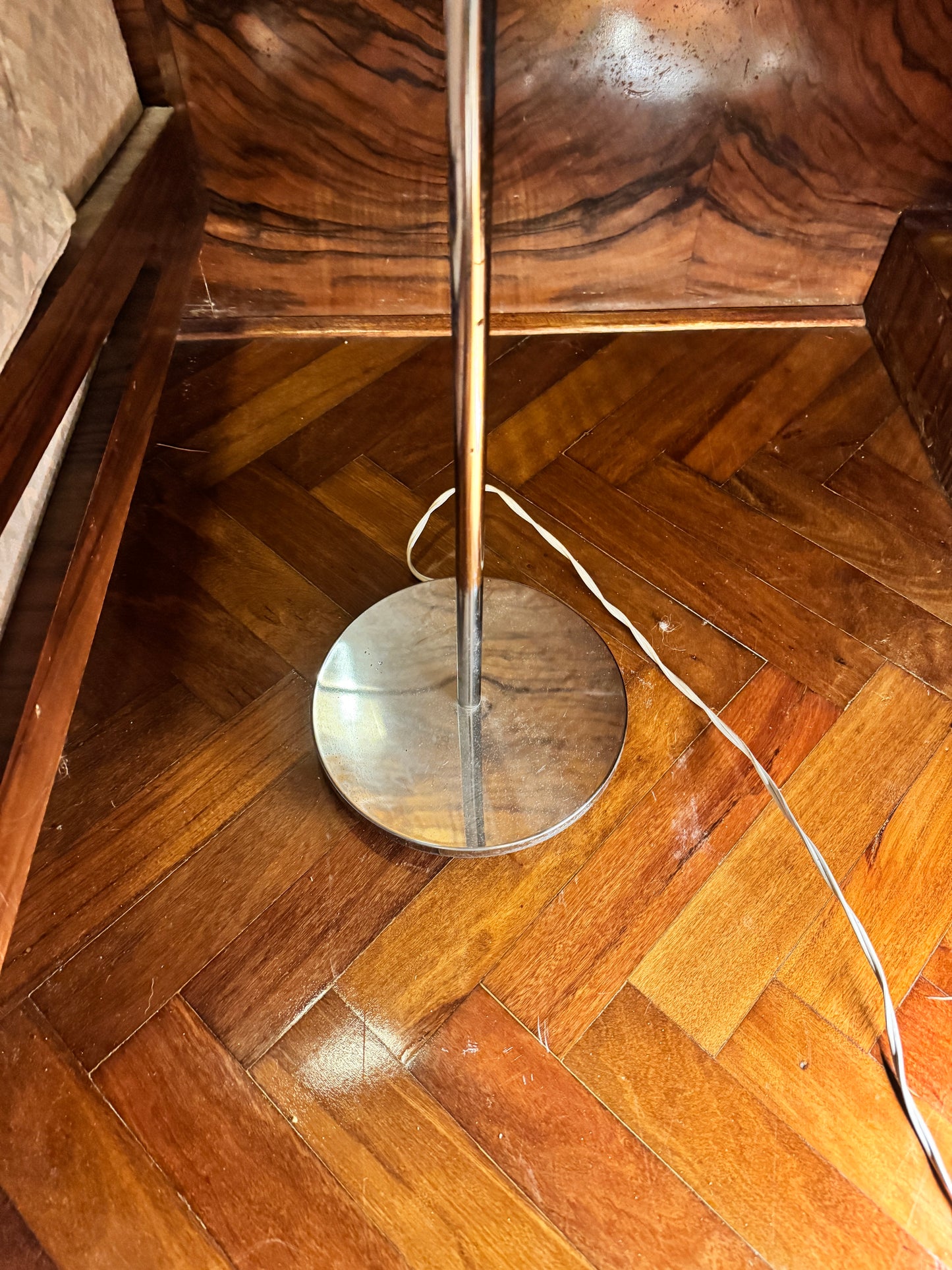 1960-1970 Chrome bendy neck eyeball floor lamp