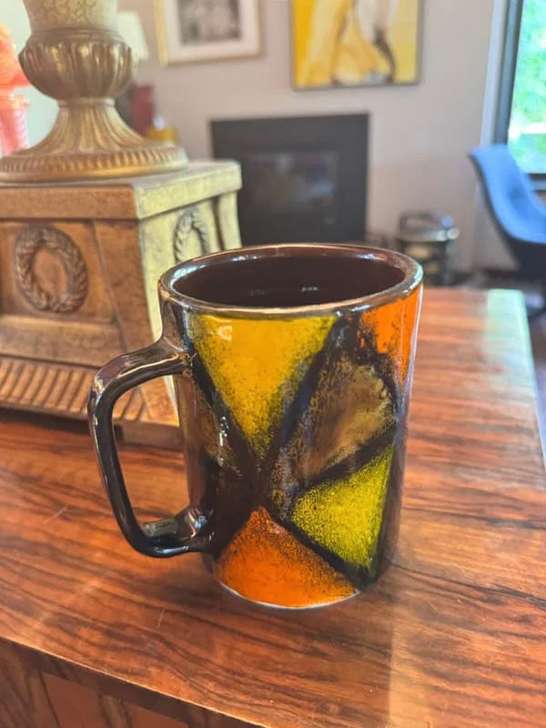 ALDO LONDI FOR BITOSSI, Vetrata pattern mug