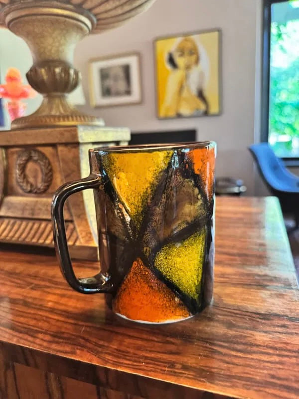 ALDO LONDI FOR BITOSSI, Vetrata pattern mug