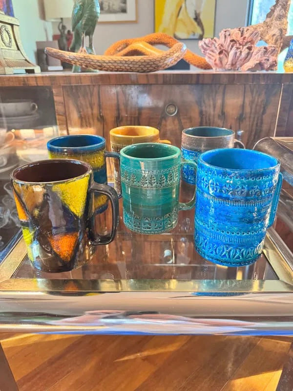 ALDO LONDI FOR BITOSSI, Vetrata pattern mug