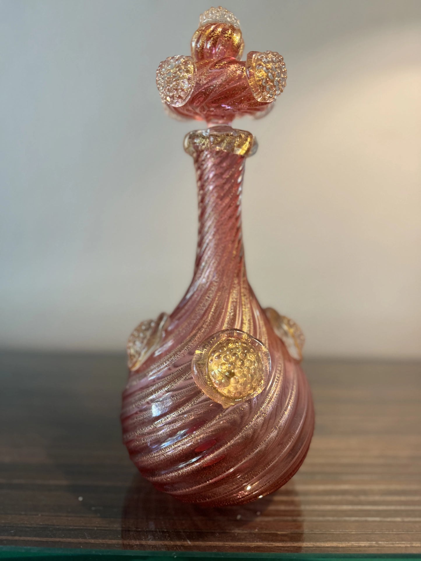 Fine Murano glass decanter / bottle by Archimede Seguso