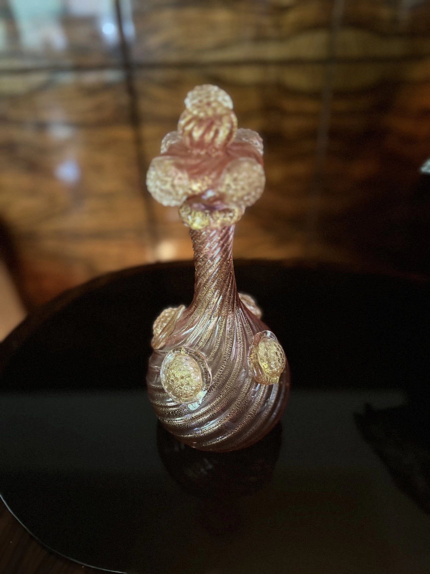 Fine Murano glass decanter / bottle by Archimede Seguso