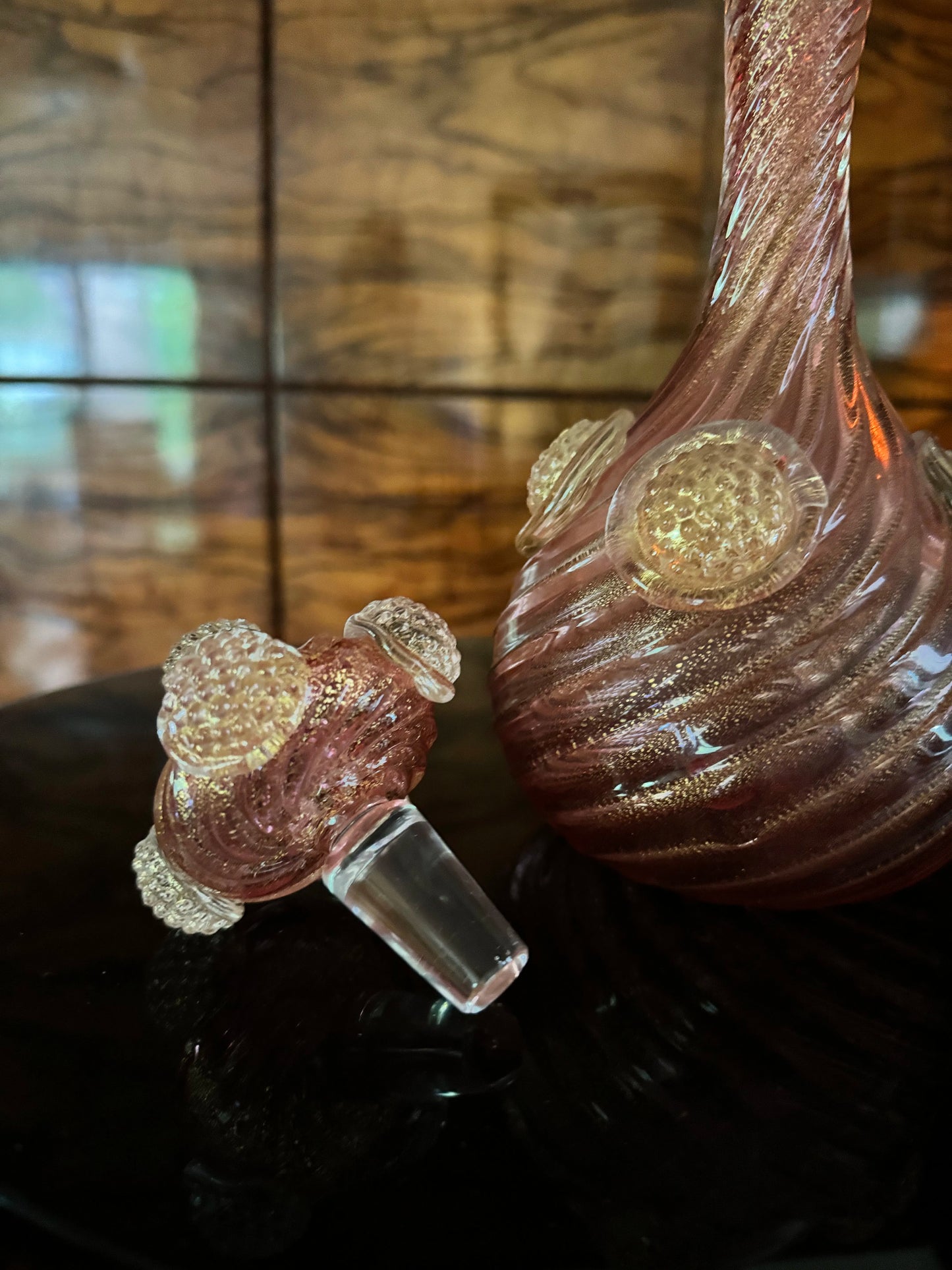 Fine Murano glass decanter / bottle by Archimede Seguso