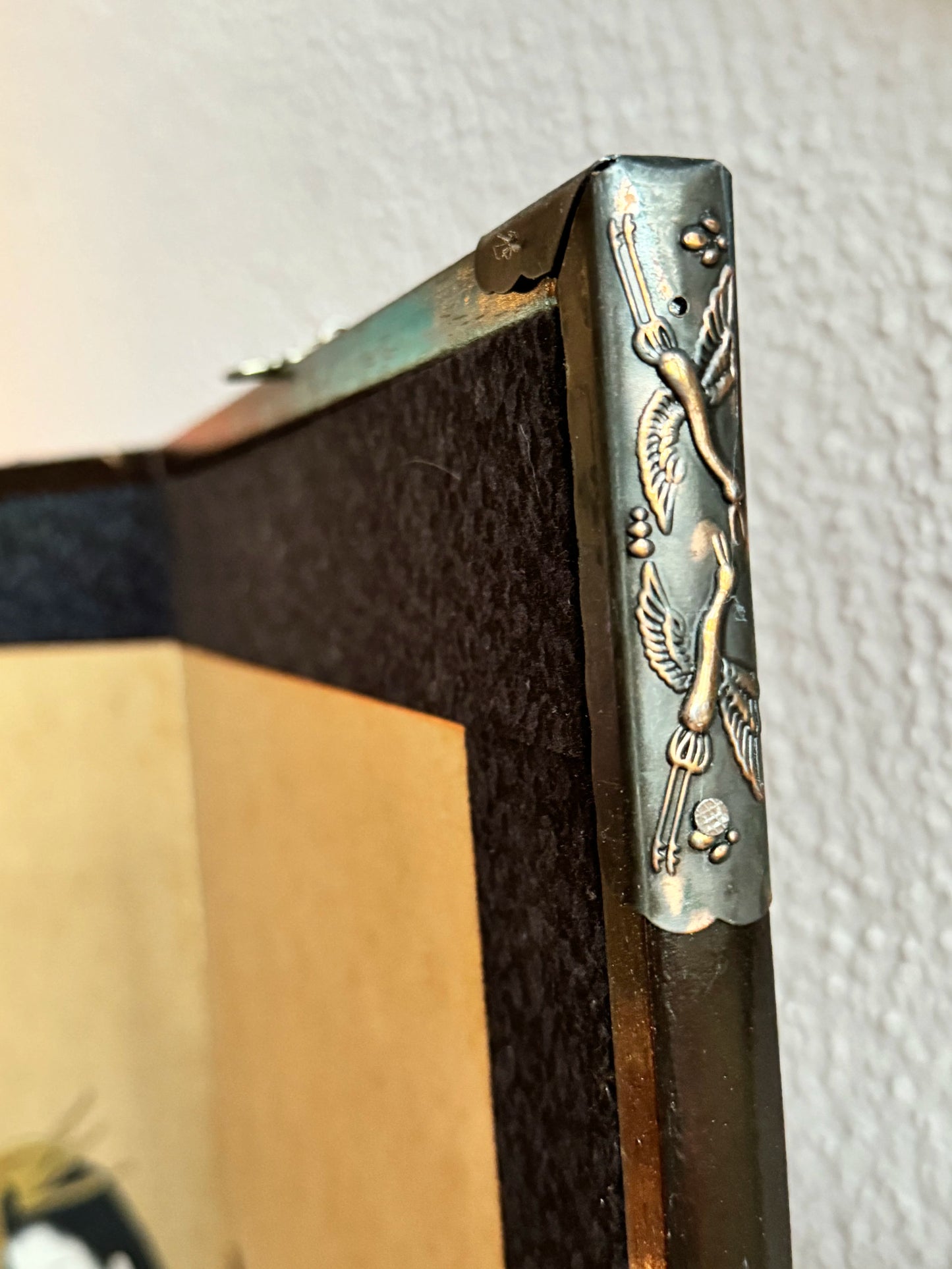 Decorative antique Japanese screen