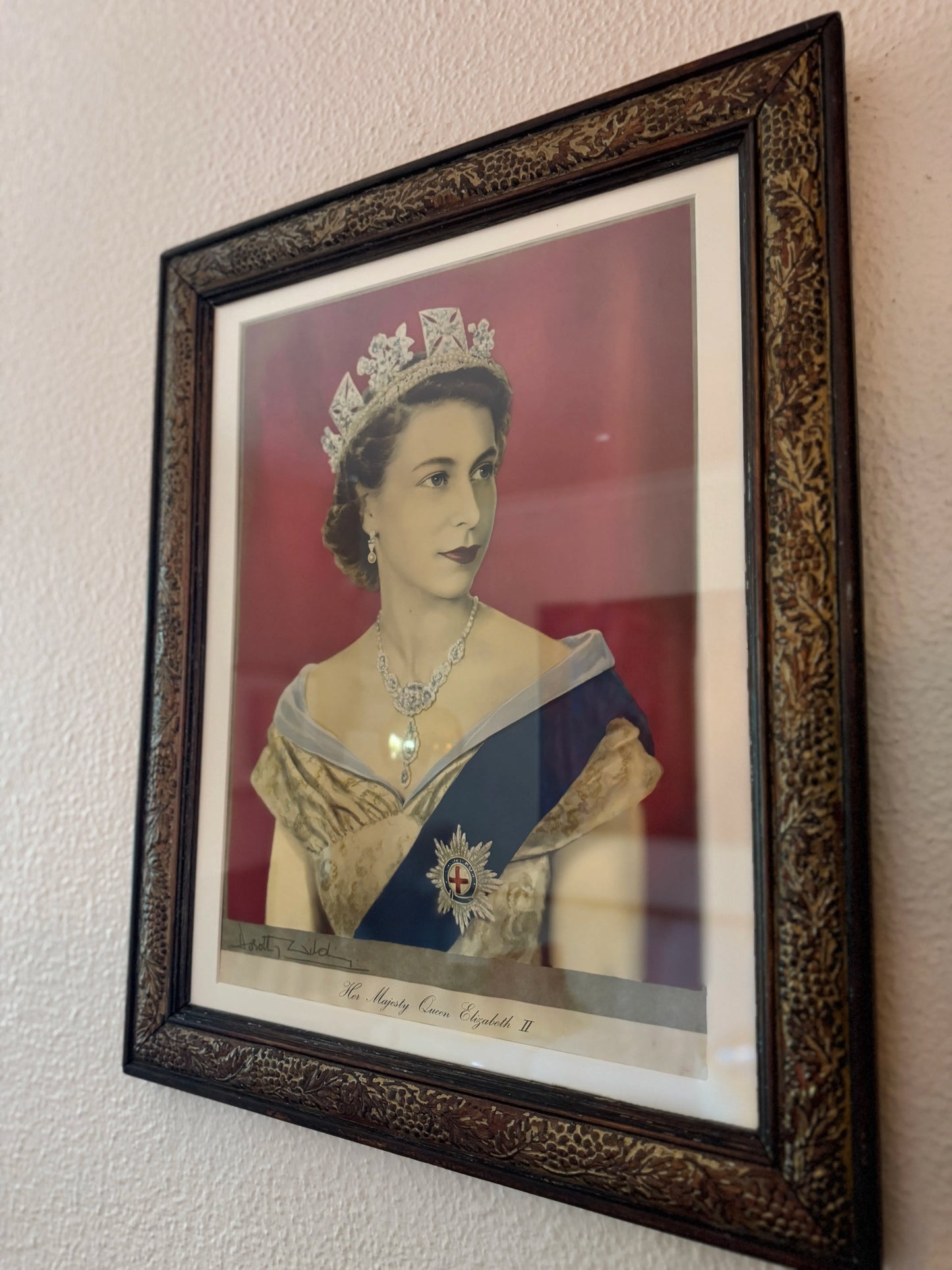 Vintage bromide print of Queen Elizabeth II, Signed by Dorothy Wilding