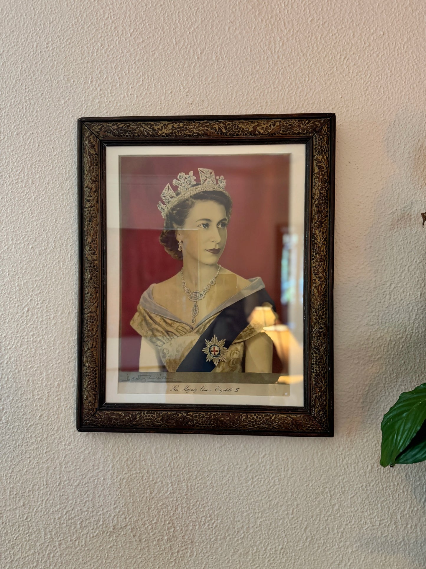 Vintage bromide print of Queen Elizabeth II, Signed by Dorothy Wilding