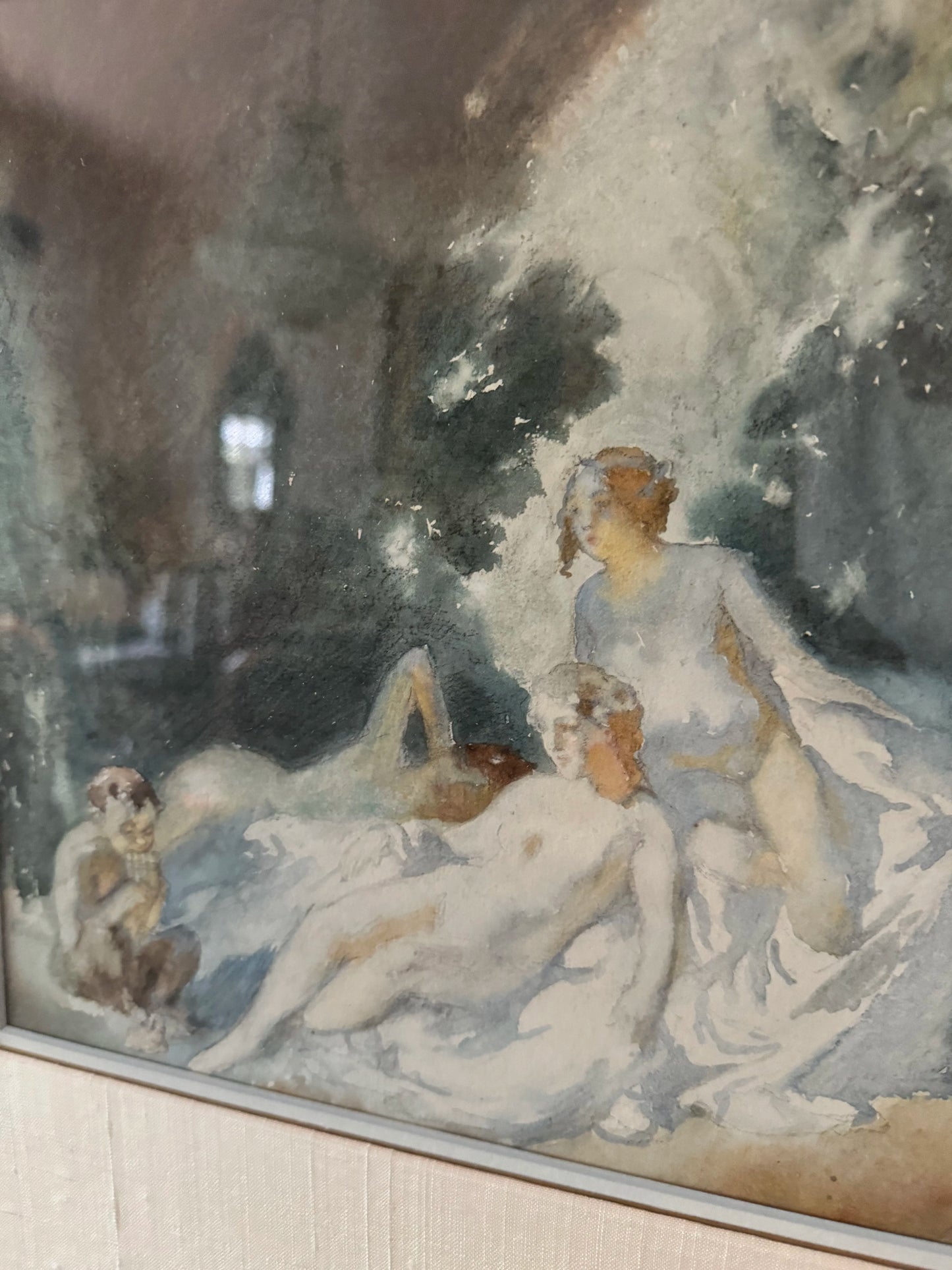 Norman Lindsay Painting (pre sketch) original