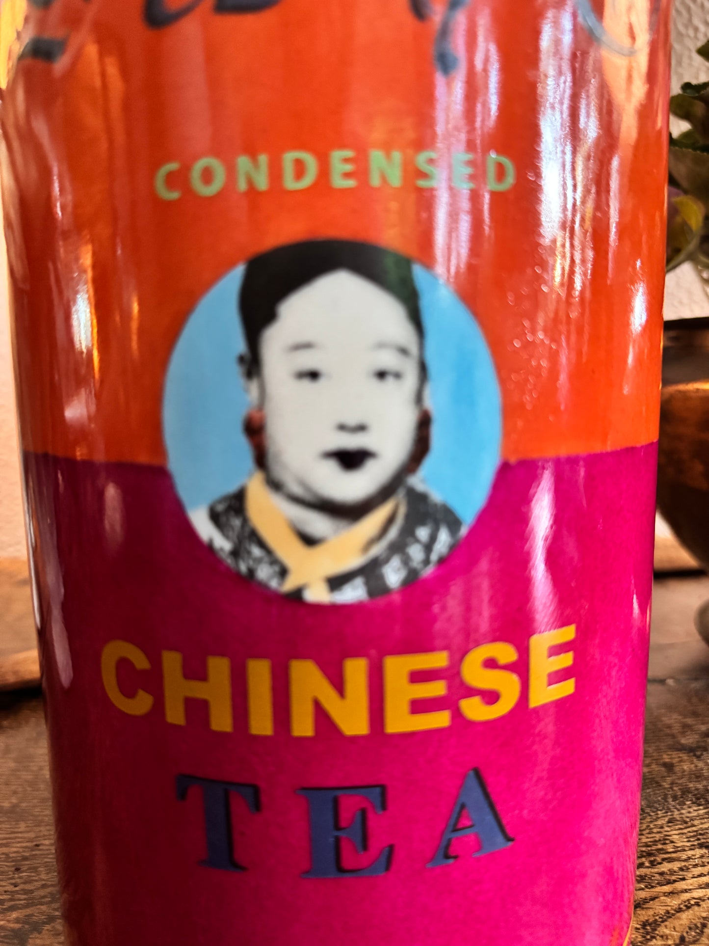 Vintage ceramic tea caddy by Fabienne Jouvin, Paris