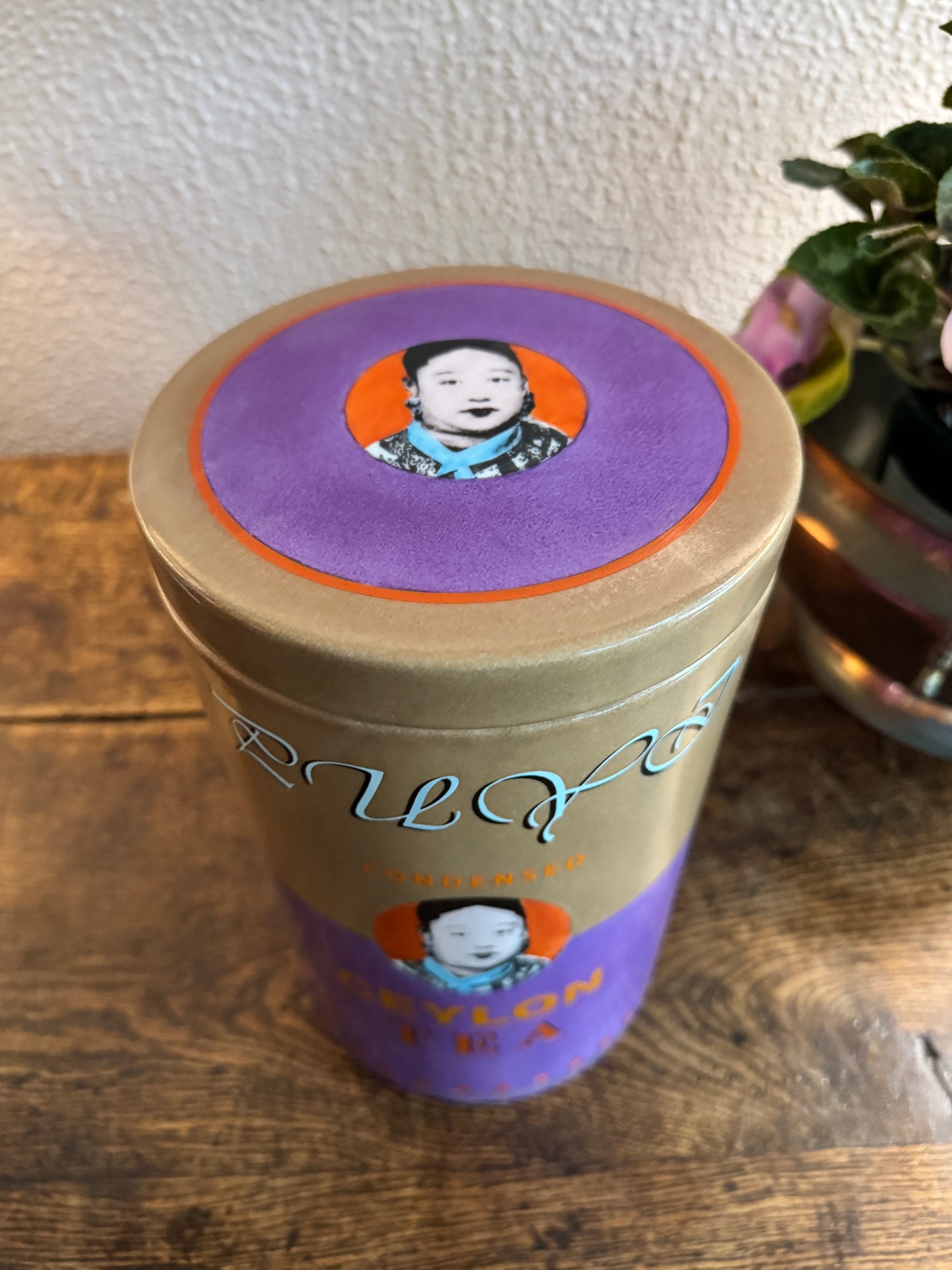 Vintage ceramic tea caddy by Fabienne Jouvin, Paris