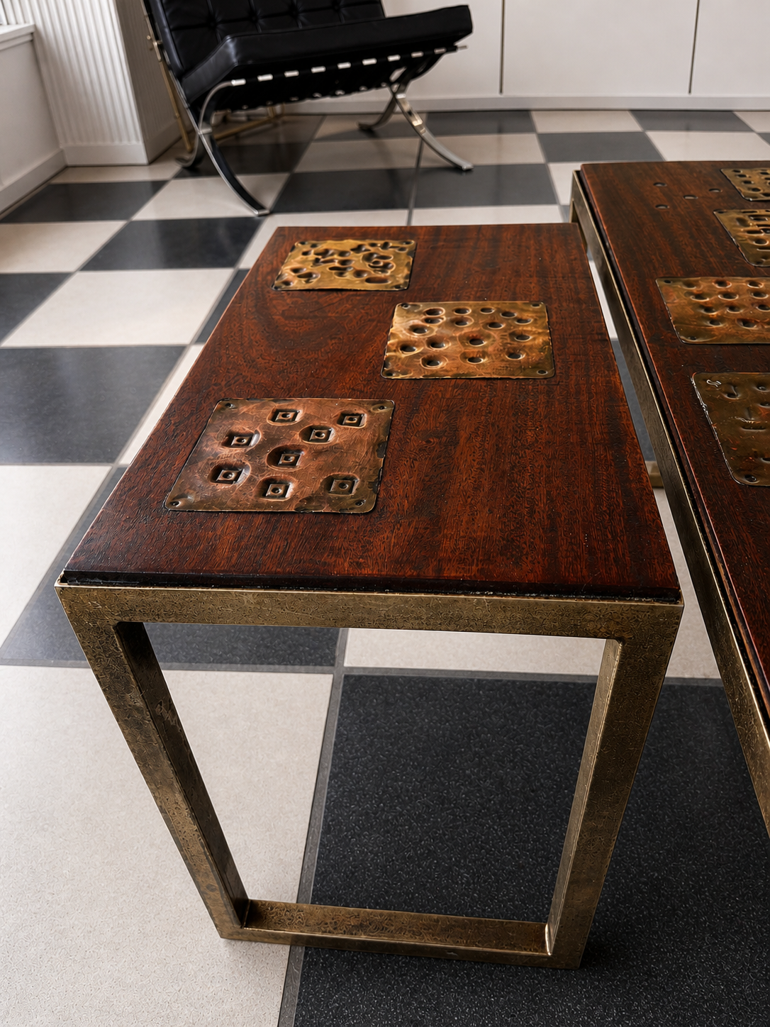 Gerard Havekes — Set of Three Side Tables, c. 1960s. Commissioned piece