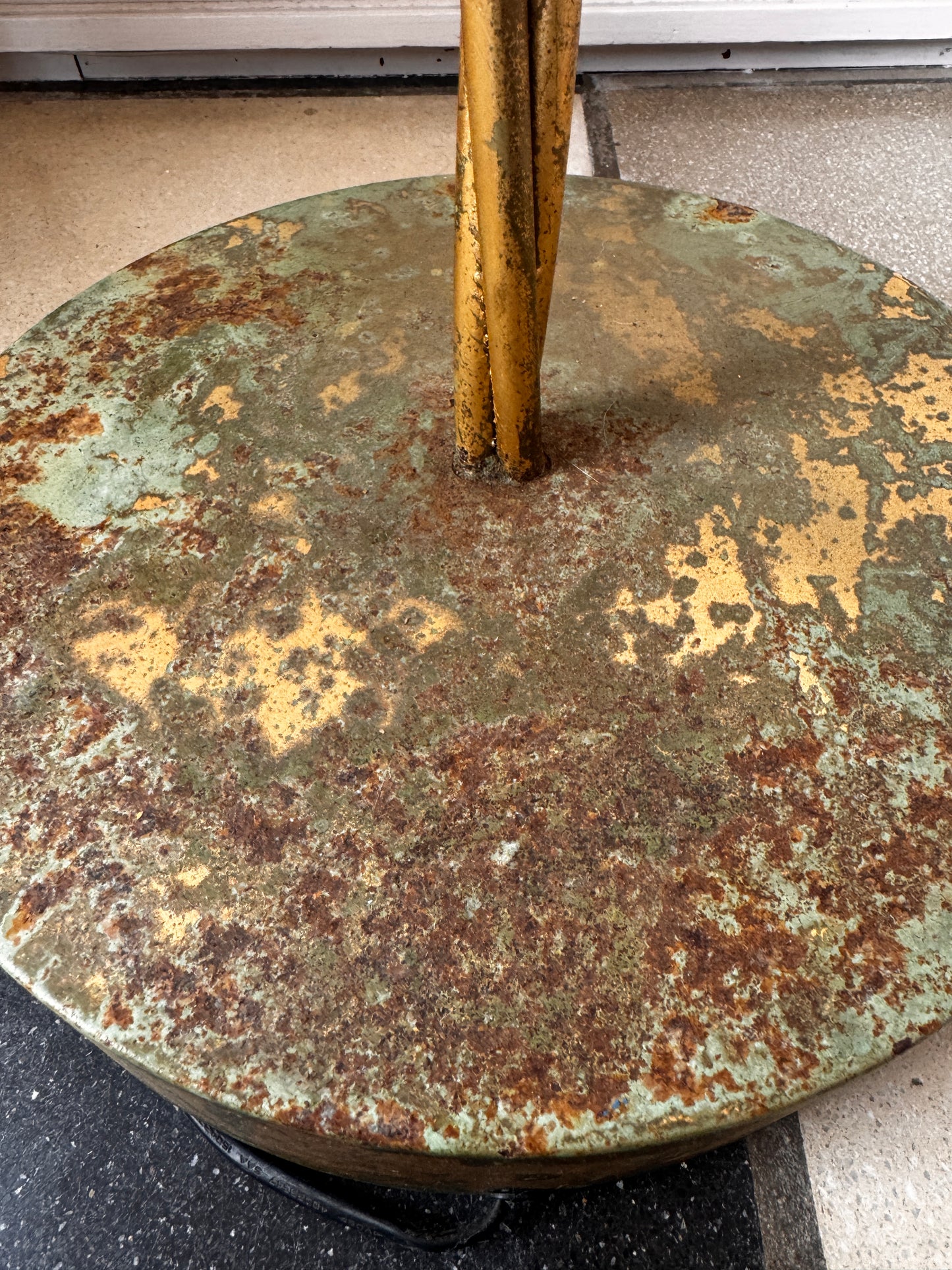 Gilt Palm Floor Lamp