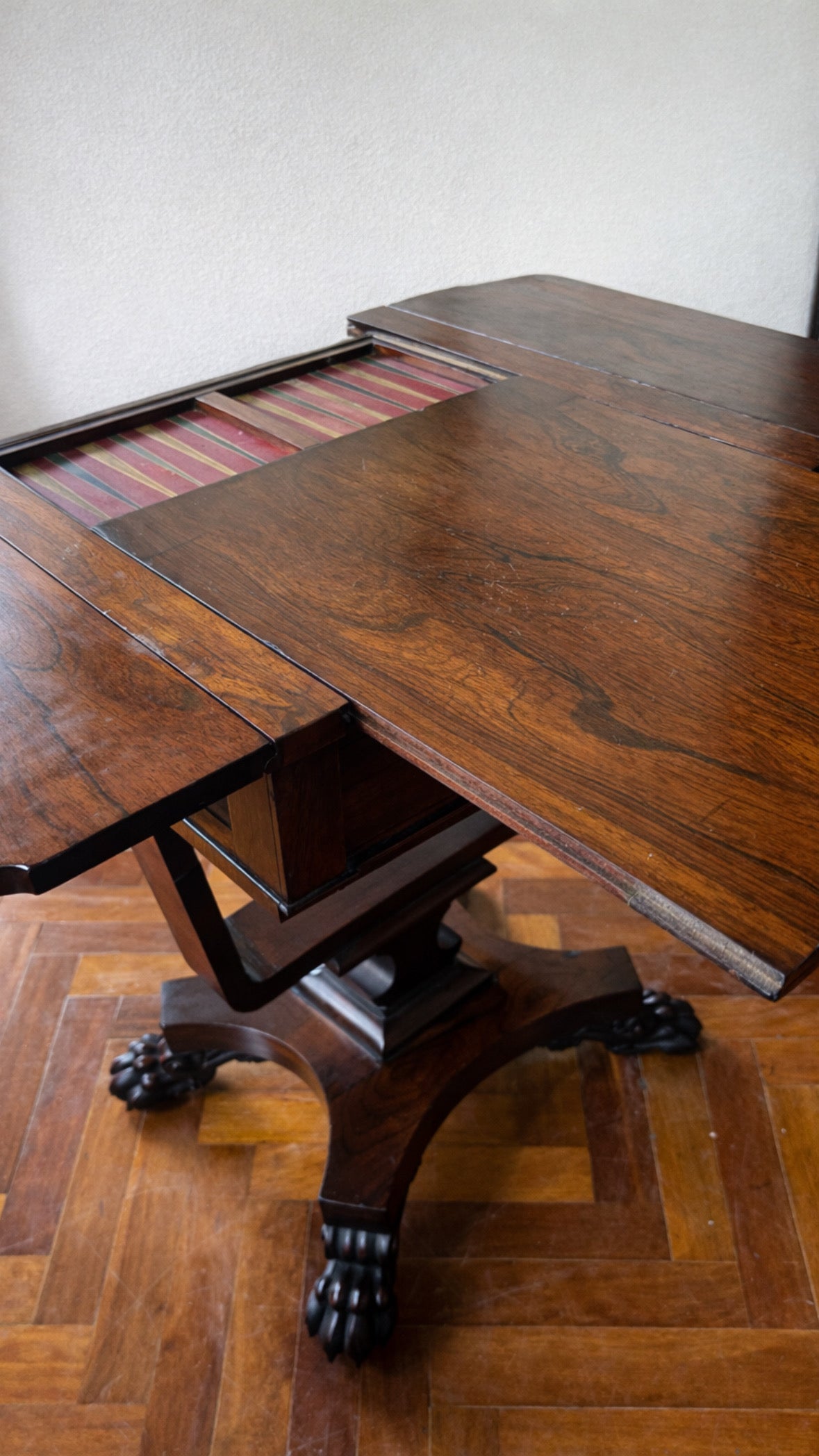 1840s Rosewood Games Table