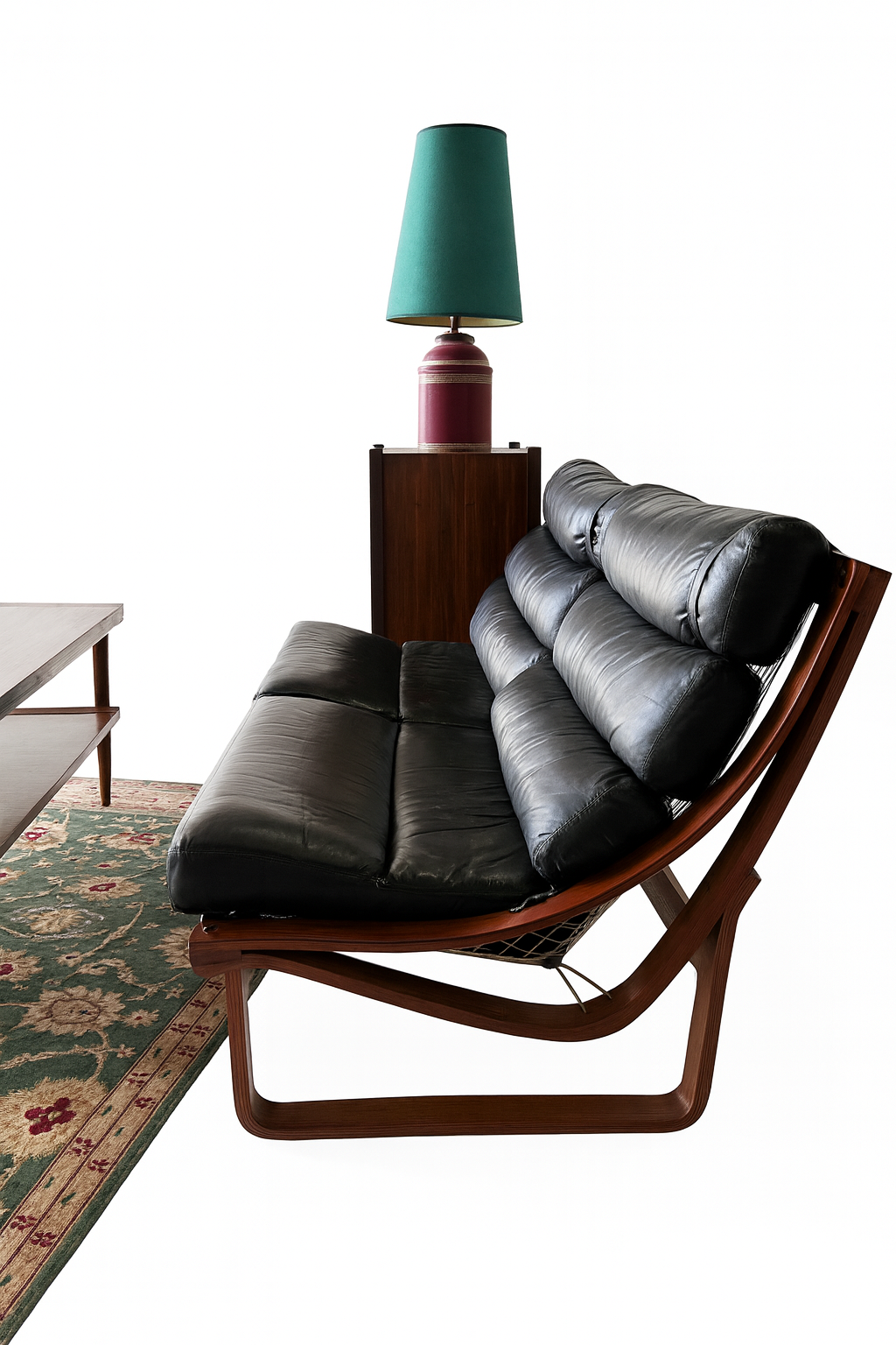 Tessa T4 Lounge in Black Leather