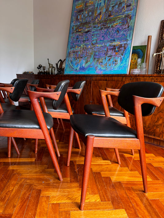 Kai Kristiansen Model 42 Dining Chairs – Sold Individually (8 Available)