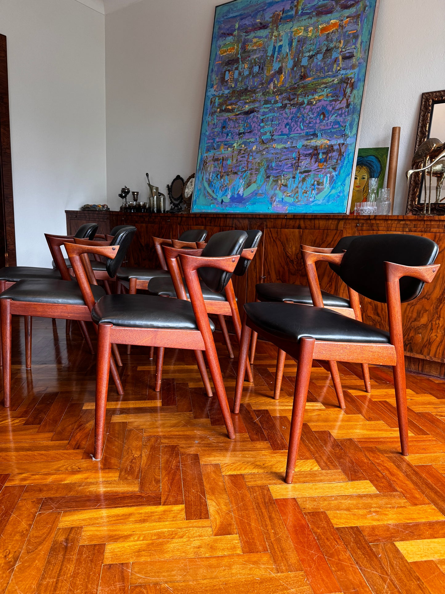 Kai Kristiansen Model 42 Dining Chairs – Sold Individually (8 Available)