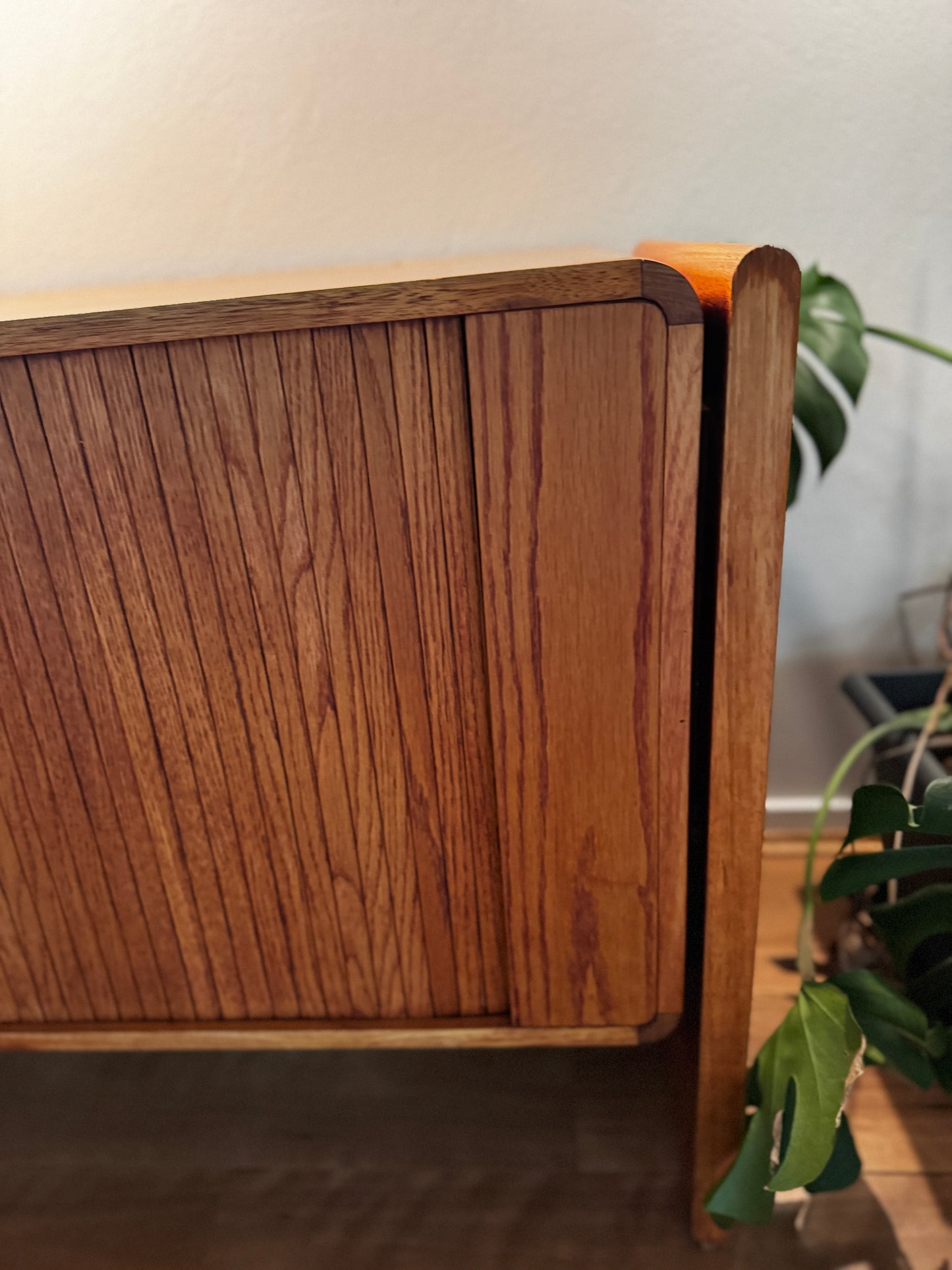 Dyrlund Oak Tambour Sideboard – Denmark, c.1960s