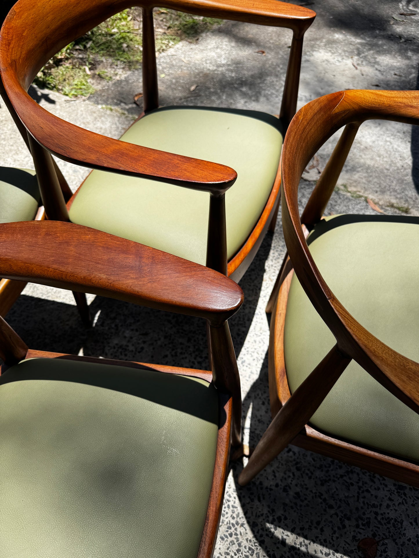 Set of 4 Danish Deluxe “Denmark” Dining Chairs – Australian Made, c.1960s