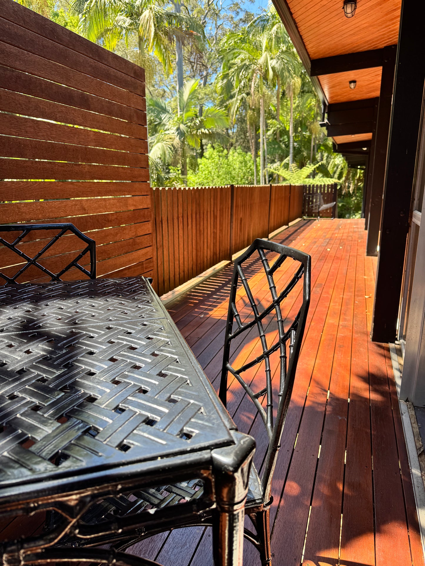 Faux Bamboo outdoor chairs by Hall Bradley for Brown Jordan, USA