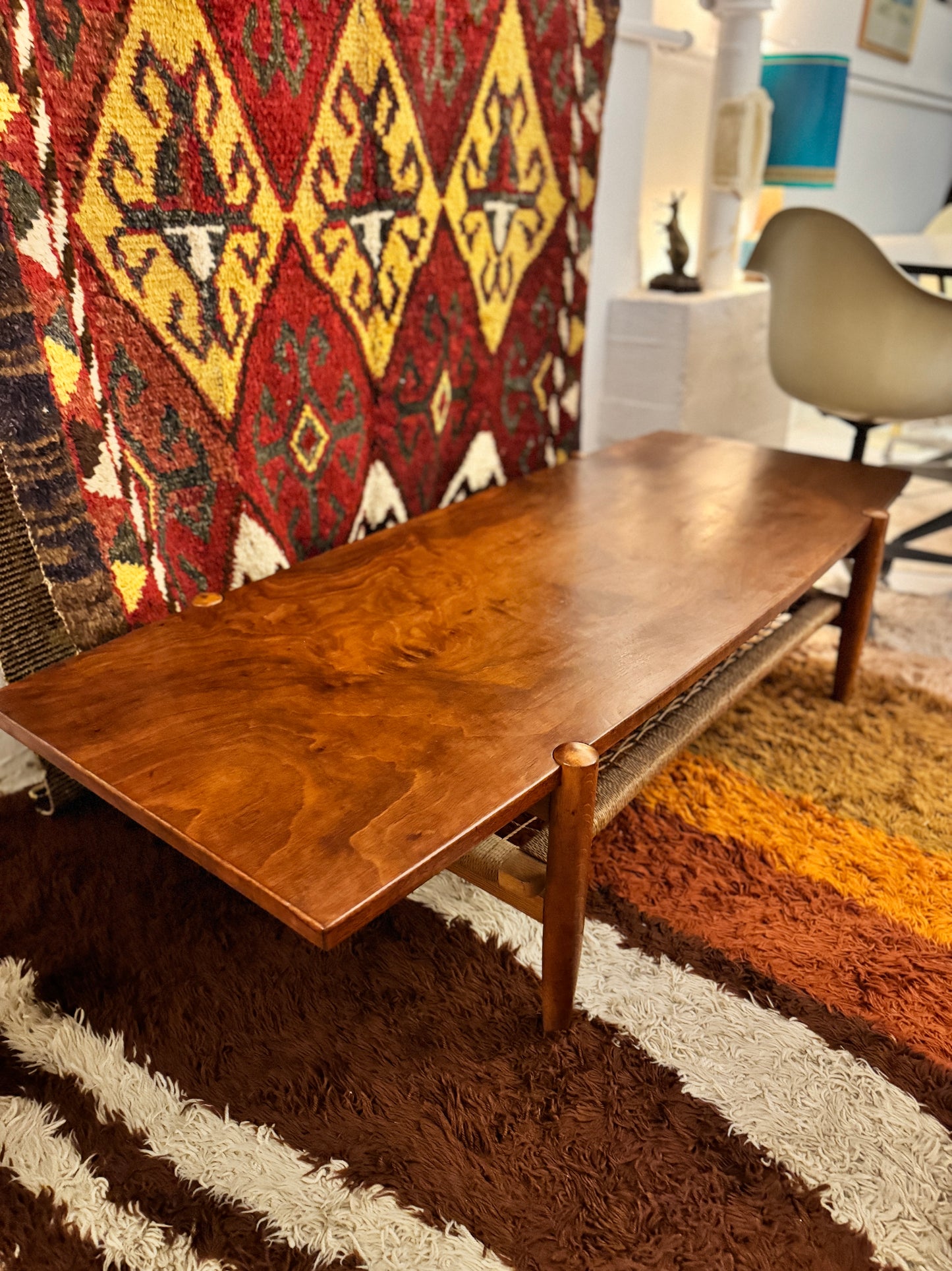 Rare Japanese Mid-Century Coffee Table by AFM Quality Furniture