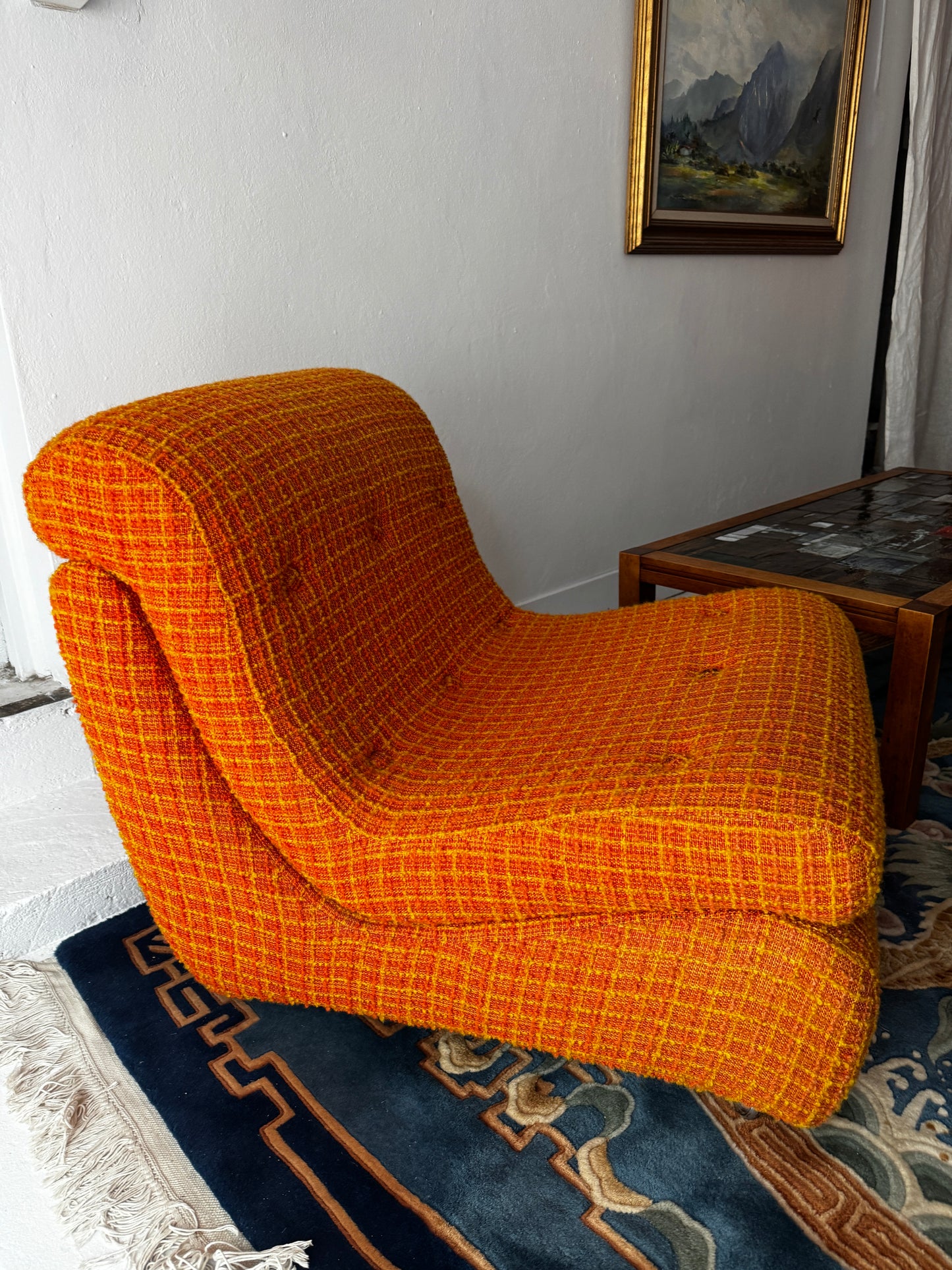 Sculptural 1970s Lounge Chair