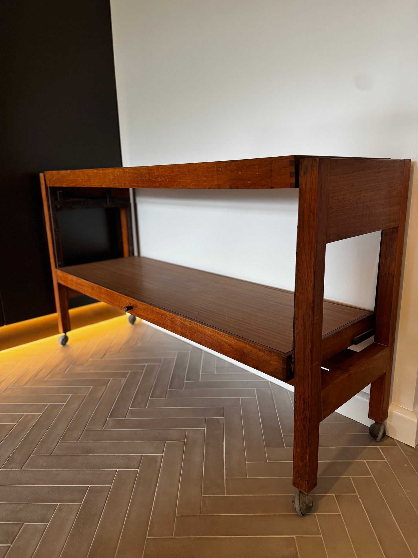 Mid-Century Metamorphic Table / Sideboard on Castors